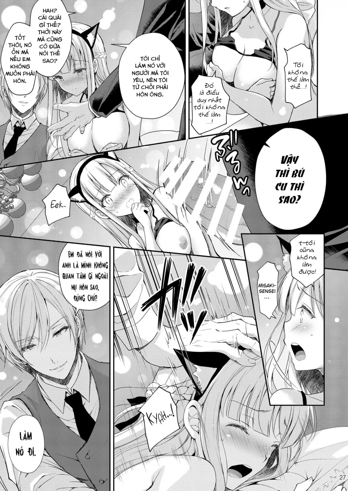 HentaiVN.net - Ảnh 27 - Indeki no Reijou [Dirty Girl] - Chap 3 ~Yureugoku Kokoro, Yoru Midareru Mitsubana~