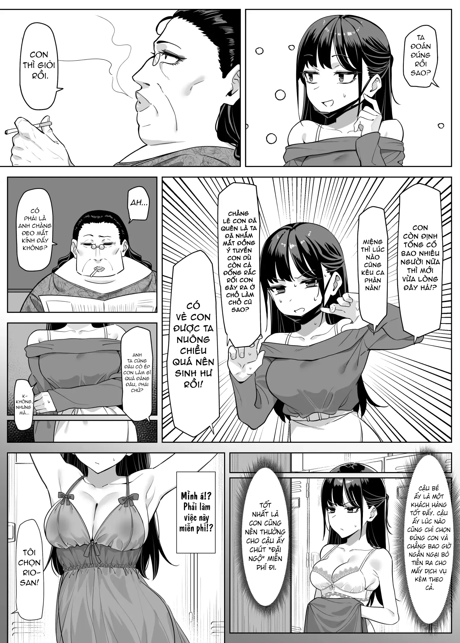 HentaiVN.net - Ảnh 4 - Ecchi na Omise ni Ittara, Mukashi no Doukyuusei ga Ita Hanashi Sono 3 - Chap 3
