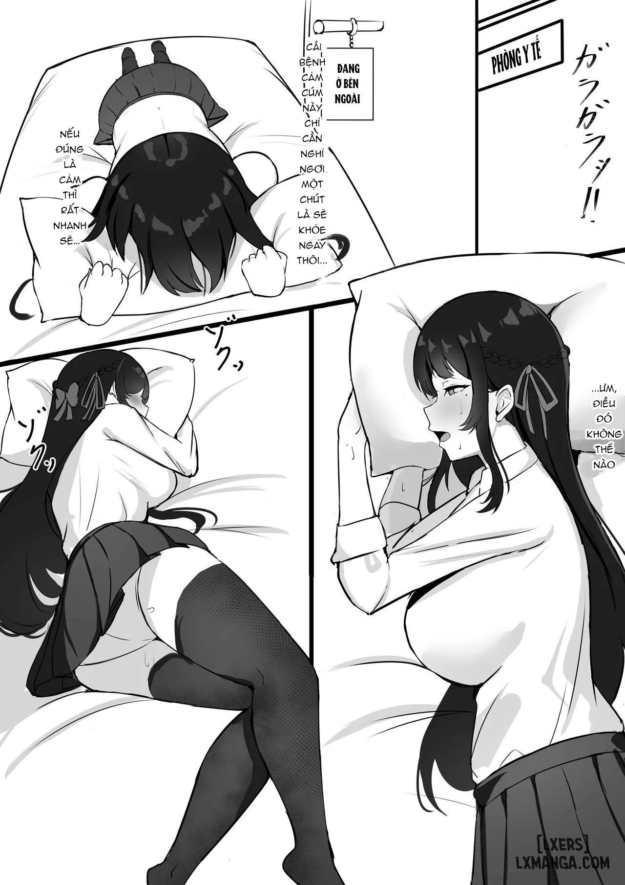 HentaiVN.net - Ảnh 10 - Shoshika Taisaku de Kyonyuu JK wa Hatsujouyaku de Seikyouiku Shimasu♪ - Oneshot.