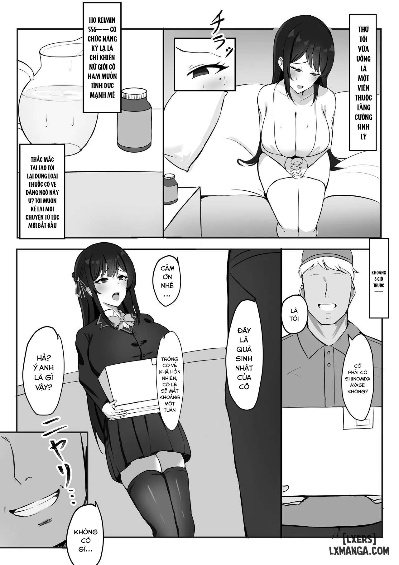 HentaiVN.net - Ảnh 5 - Shoshika Taisaku de Kyonyuu JK wa Hatsujouyaku de Seikyouiku Shimasu♪ - Oneshot.