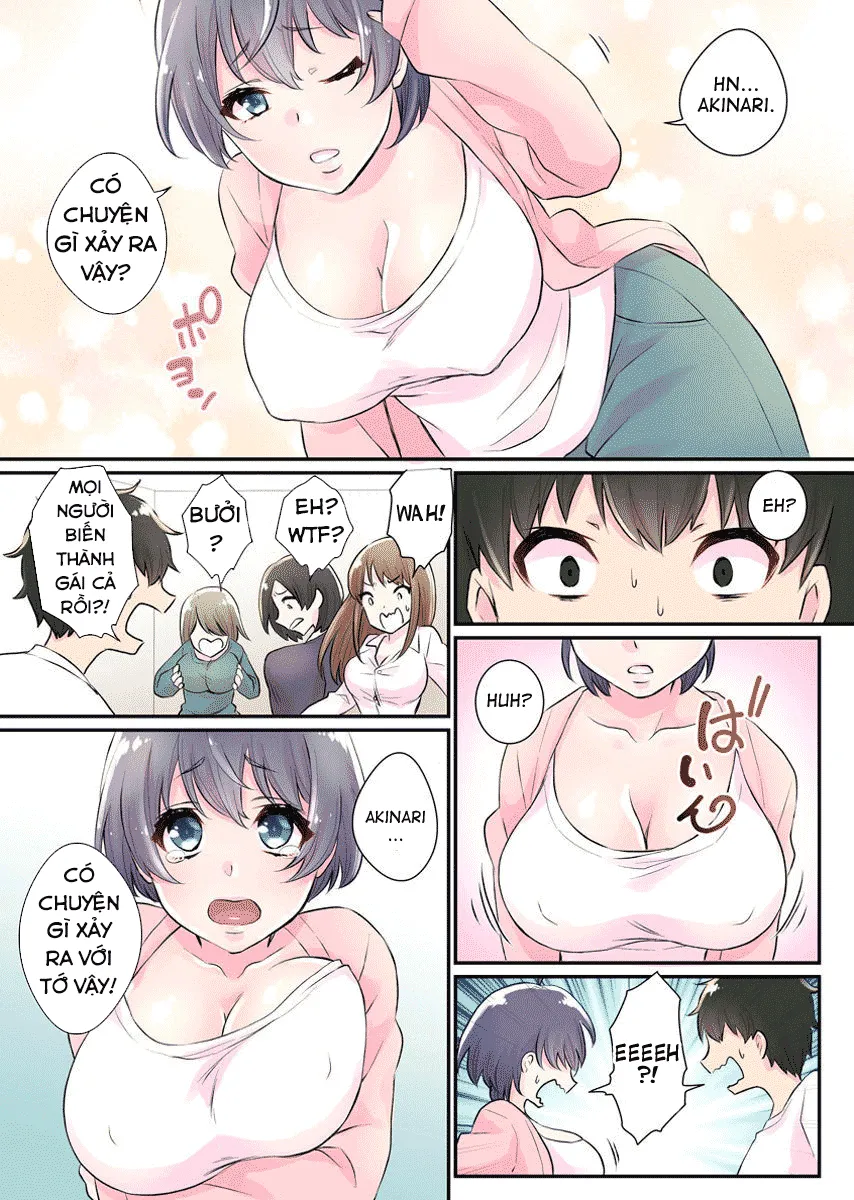 HentaiVN.net - Ảnh 10 - Hành Trình Có Harem [Nyotaika Harem Gakuen ~Uso desho?; Boku no Naka ni Shinyuu no Are ga Haitteru?!~] - Chap 1