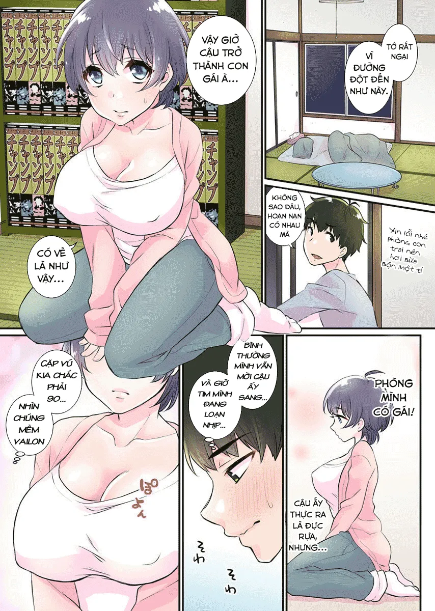 HentaiVN.net - Ảnh 12 - Hành Trình Có Harem [Nyotaika Harem Gakuen ~Uso desho?; Boku no Naka ni Shinyuu no Are ga Haitteru?!~] - Chap 1