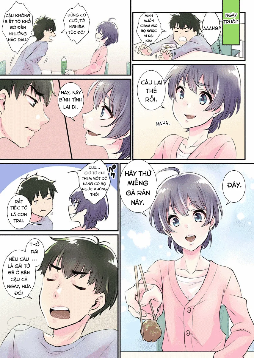 HentaiVN.net - Ảnh 5 - Hành Trình Có Harem [Nyotaika Harem Gakuen ~Uso desho?; Boku no Naka ni Shinyuu no Are ga Haitteru?!~] - Chap 1
