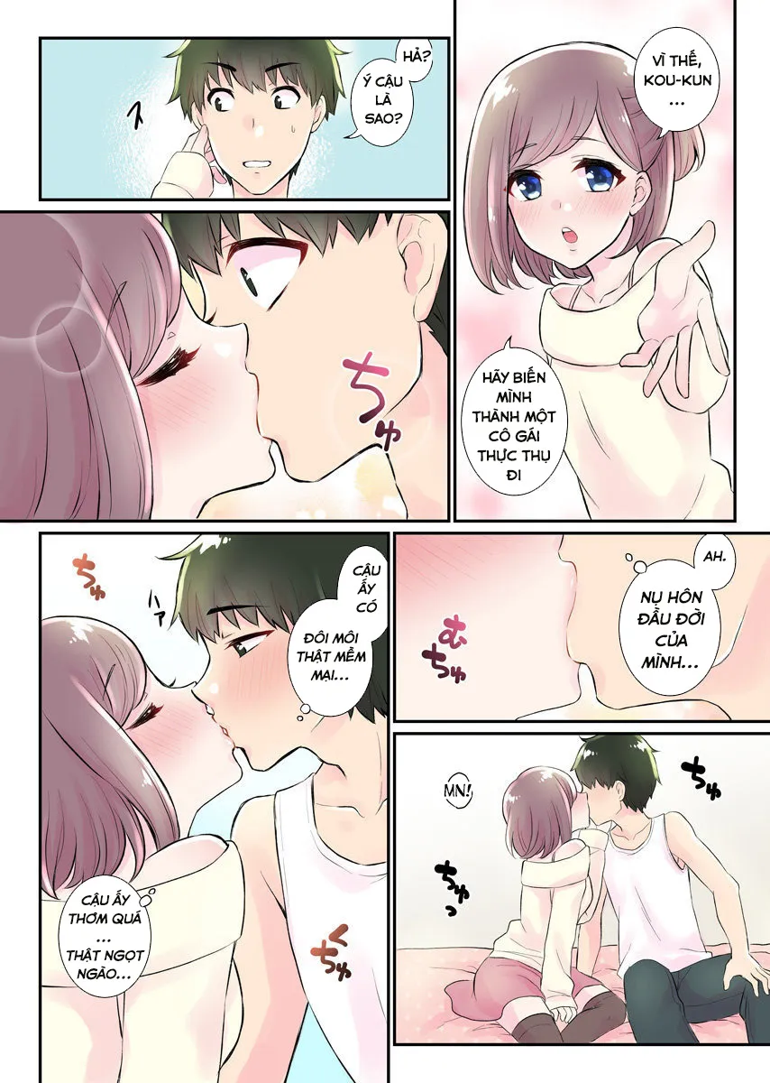 HentaiVN.net - Ảnh 10 - Hành Trình Có Harem [Nyotaika Harem Gakuen ~Uso desho?; Boku no Naka ni Shinyuu no Are ga Haitteru?!~] - Chap 3