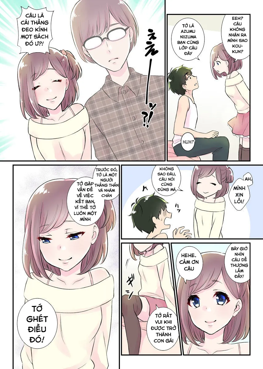 HentaiVN.net - Ảnh 7 - Hành Trình Có Harem [Nyotaika Harem Gakuen ~Uso desho?; Boku no Naka ni Shinyuu no Are ga Haitteru?!~] - Chap 3