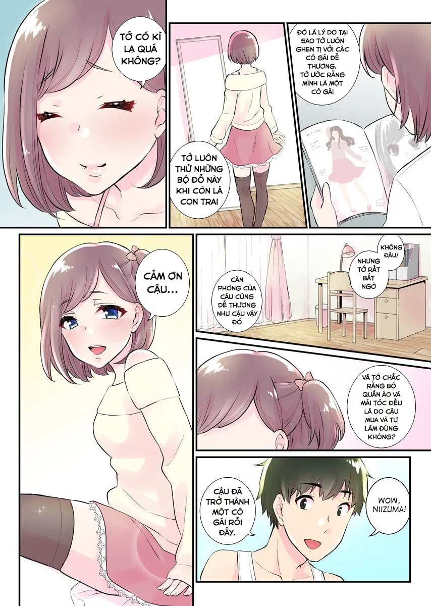 HentaiVN.net - Ảnh 8 - Hành Trình Có Harem [Nyotaika Harem Gakuen ~Uso desho?; Boku no Naka ni Shinyuu no Are ga Haitteru?!~] - Chap 3