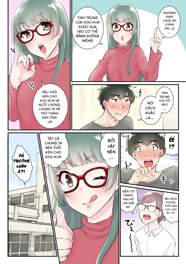 HentaiVN.net - Ảnh 14 - Hành Trình Có Harem [Nyotaika Harem Gakuen ~Uso desho?; Boku no Naka ni Shinyuu no Are ga Haitteru?!~] - Chap 4 [End]
