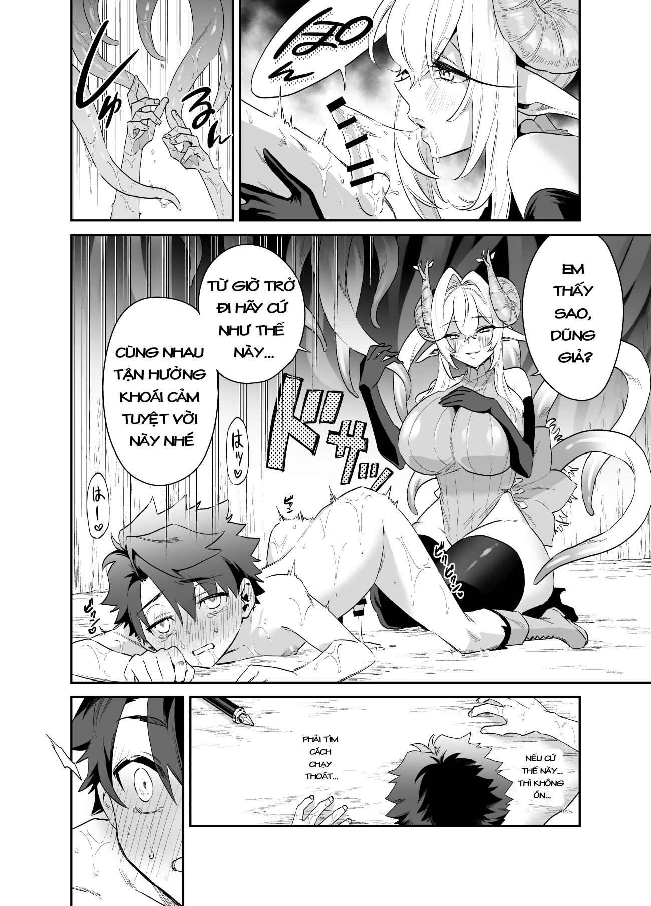 HentaiVN.net - Ảnh 15 - Dũng sĩ tập sự và hành trình "được" onee-chan quái vật vắt cực khô - 1 bắn