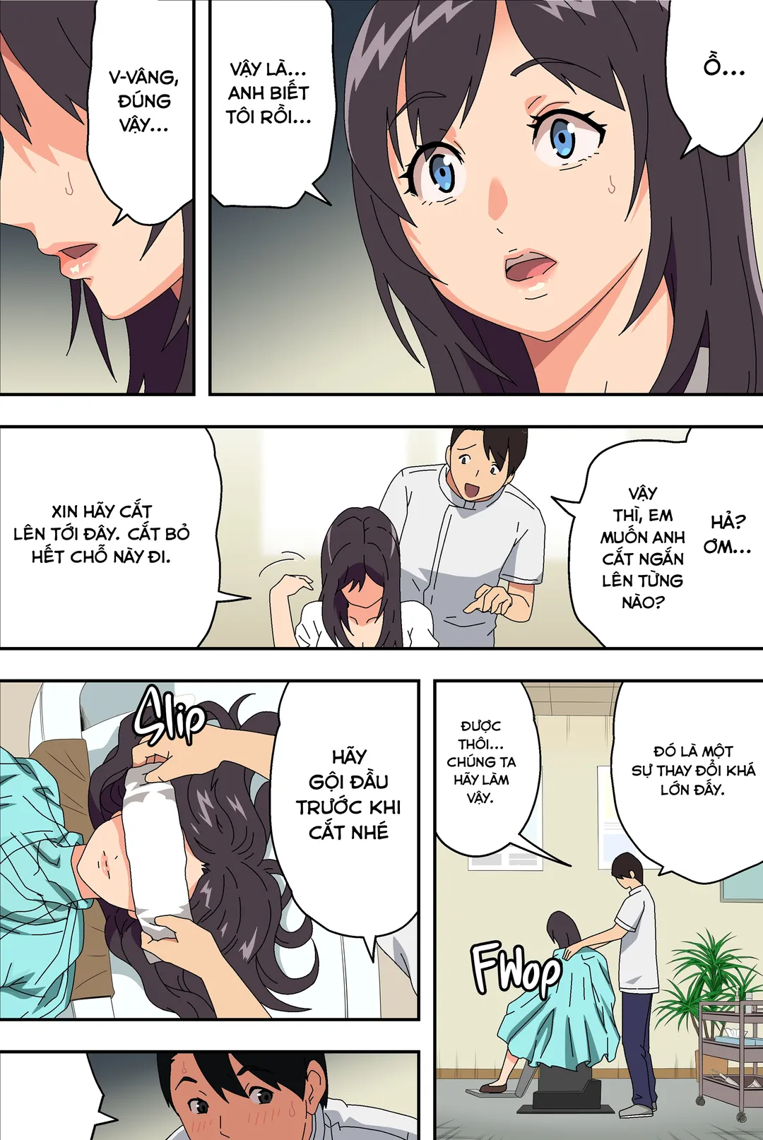 HentaiVN.net - Ảnh 12 - Tiệm cắt tóc sung sướng - Ch. 1