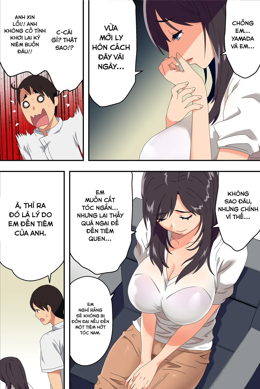 HentaiVN.net - Ảnh 17 - Tiệm cắt tóc sung sướng - Ch. 1