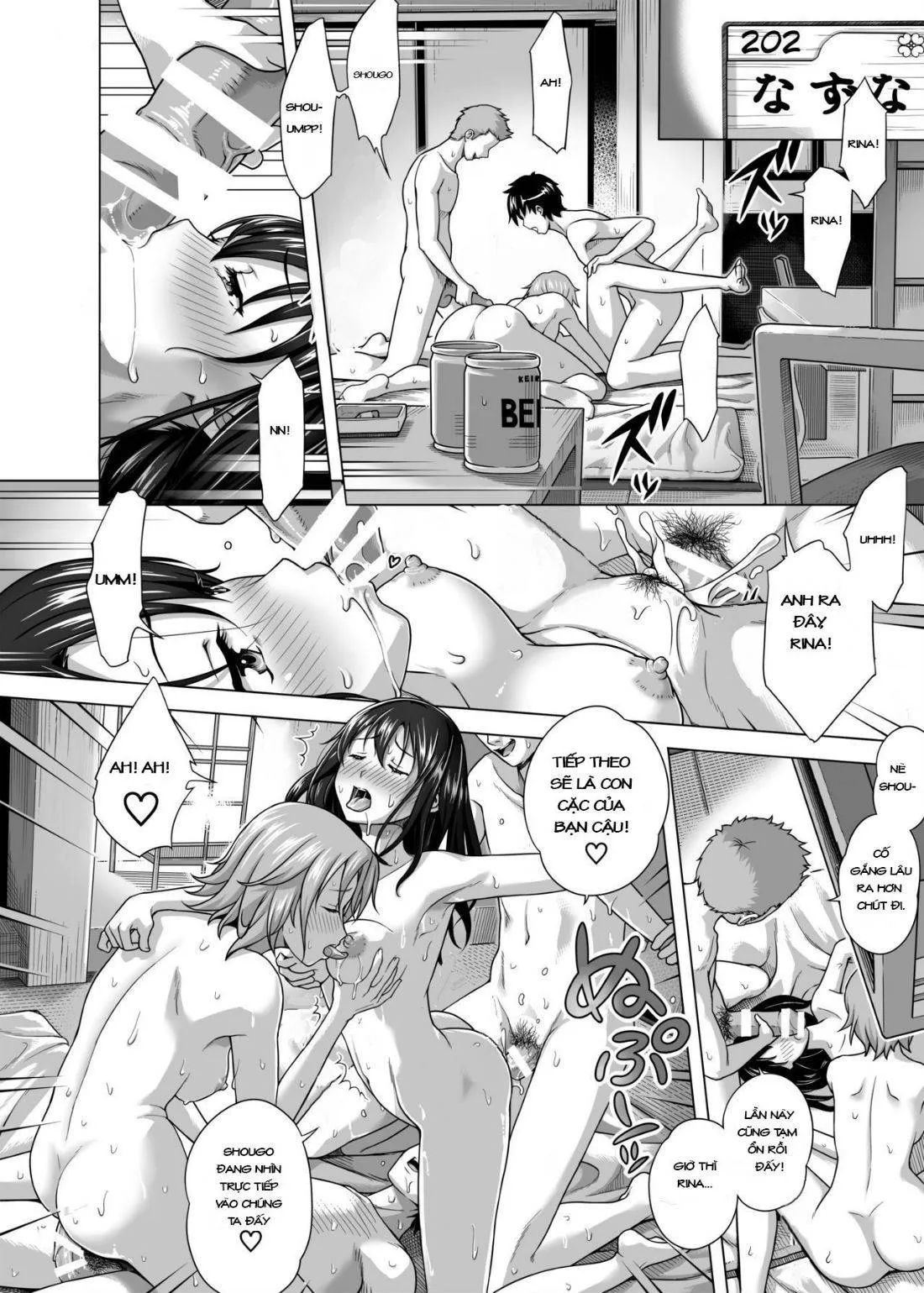 HentaiVN.net - Ảnh 11 - Love Swing [Koibito Gokko] - Chap 2: Foursome suối nước nóng.