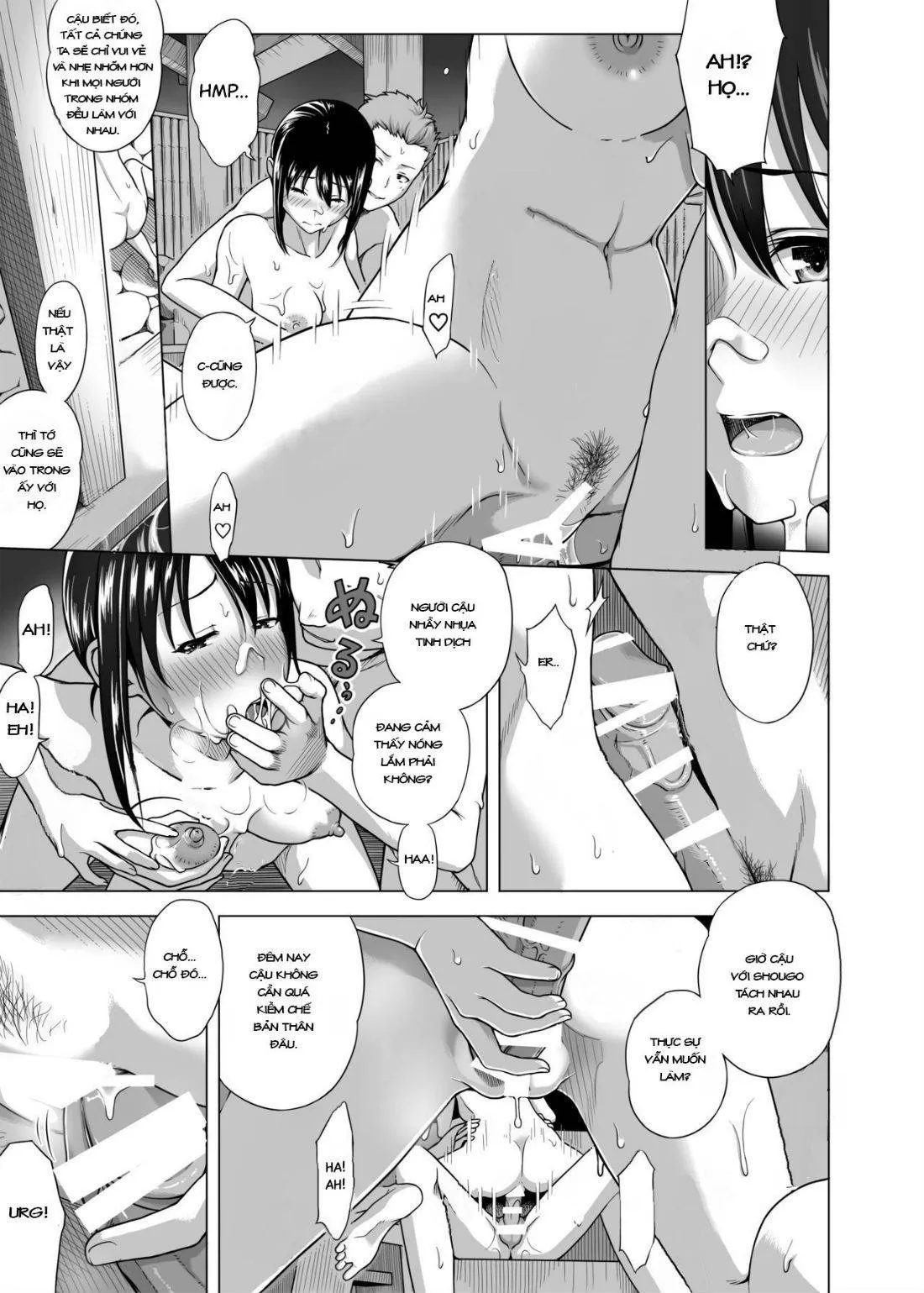HentaiVN.net - Ảnh 6 - Love Swing [Koibito Gokko] - Chap 2: Foursome suối nước nóng.