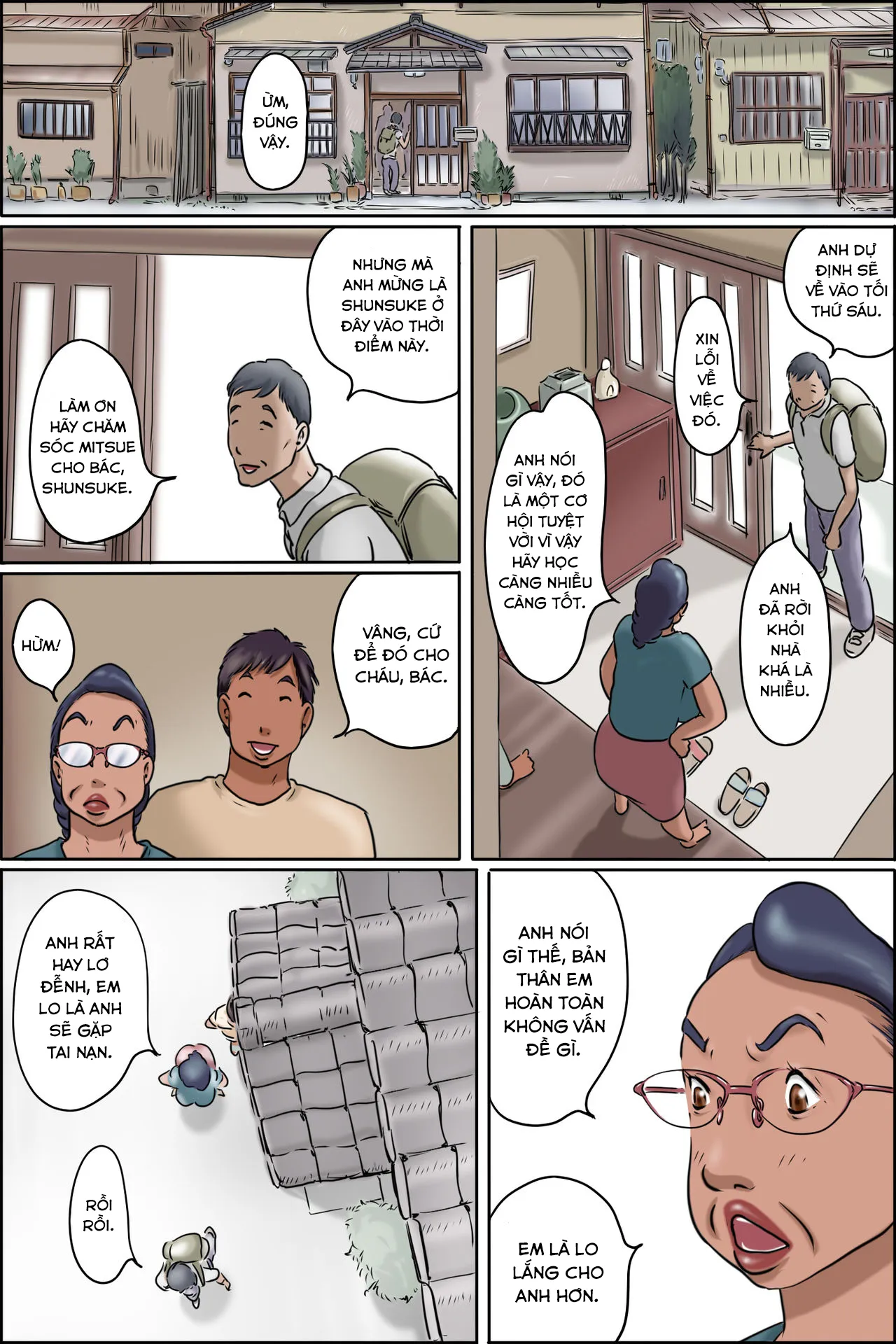 HentaiVN.net - Ảnh 3 - GOGO Shimura no Oba-chan - Chap 1
