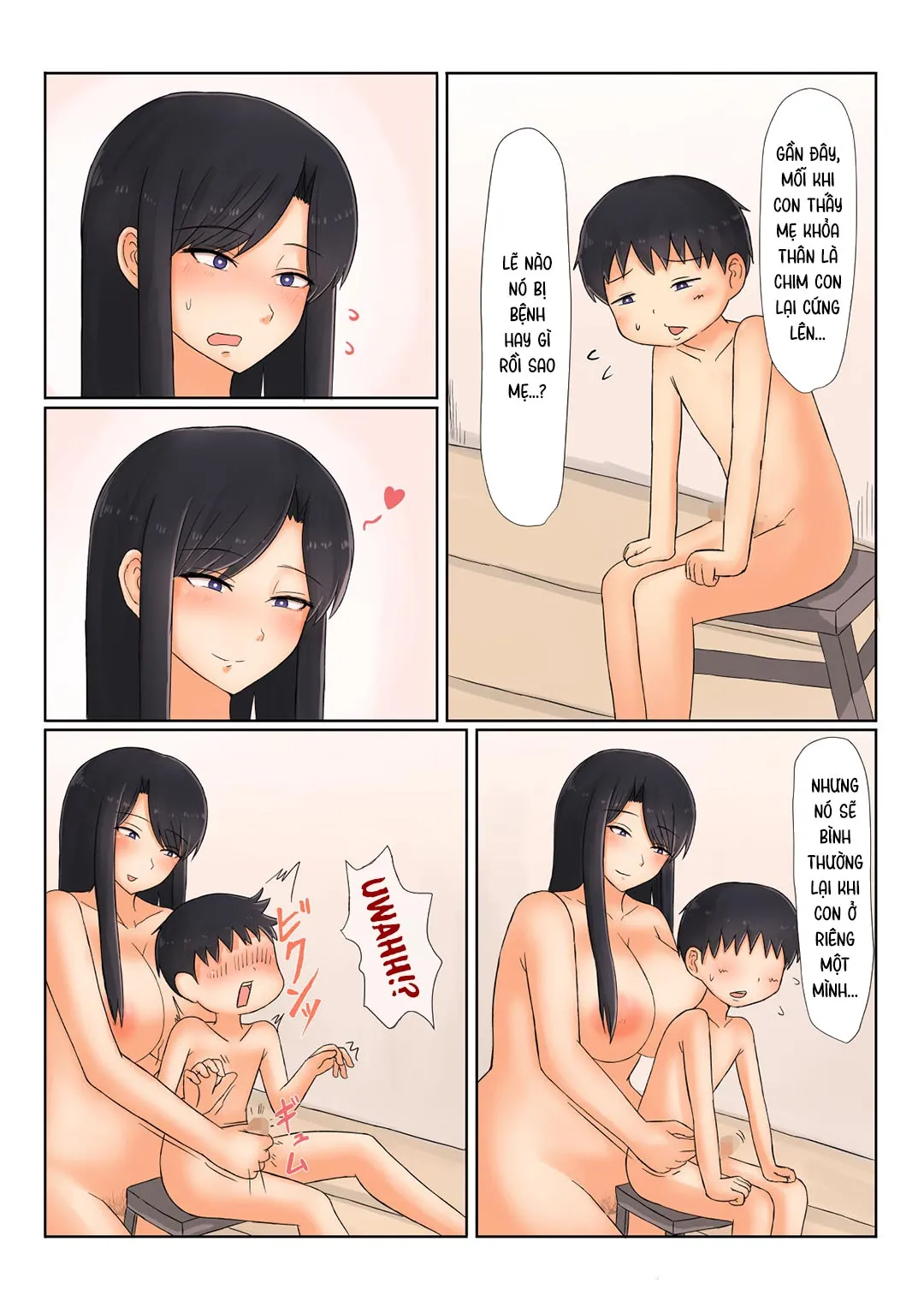HentaiVN.net - Ảnh 13 - Mẹ ơi, con về rồi! [Tadaima Kaasan; I'm Home Mom] - Oneshot