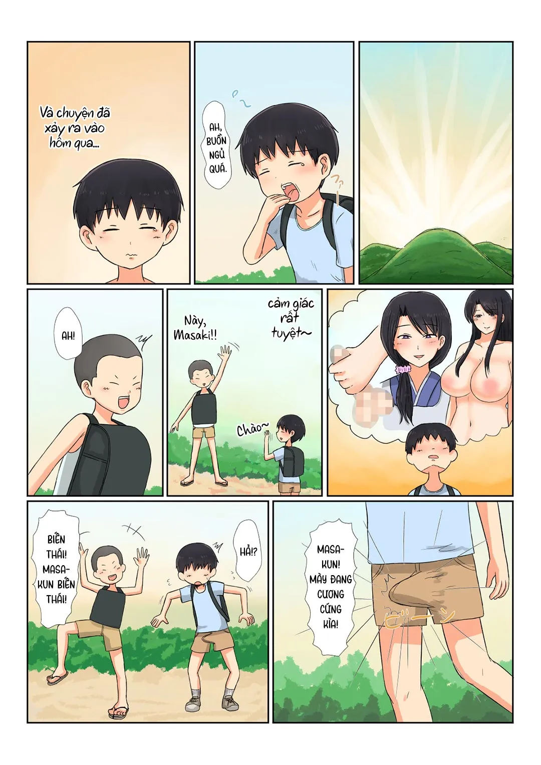 HentaiVN.net - Ảnh 20 - Mẹ ơi, con về rồi! [Tadaima Kaasan; I'm Home Mom] - Oneshot