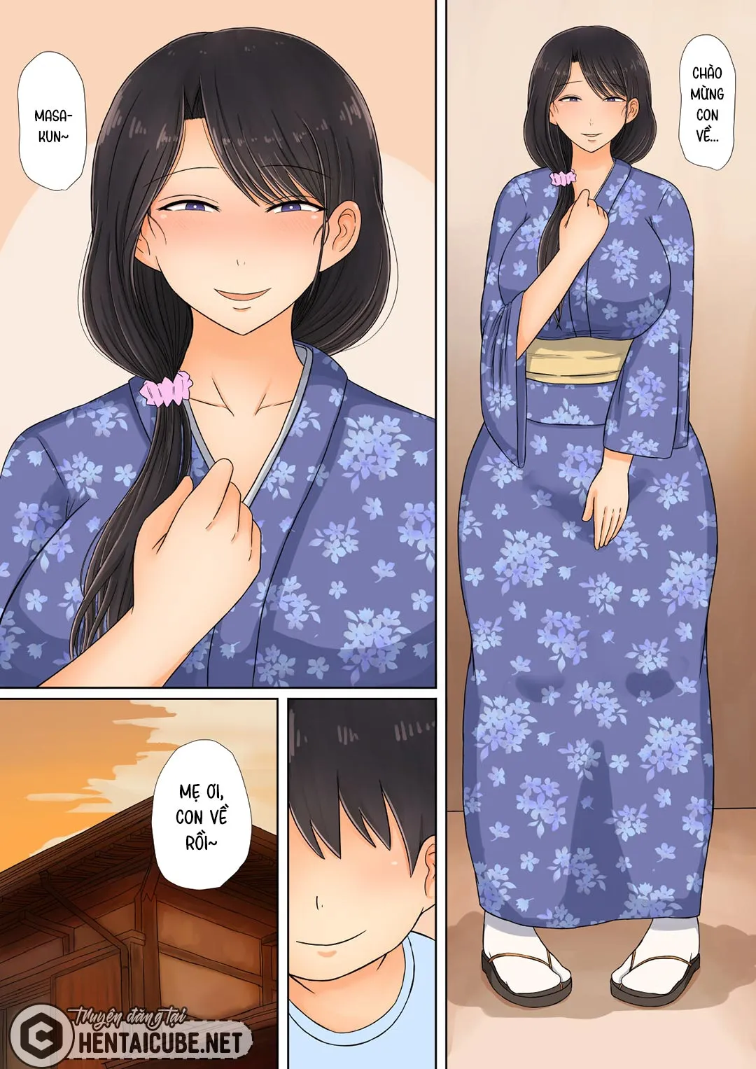 HentaiVN.net - Ảnh 58 - Mẹ ơi, con về rồi! [Tadaima Kaasan; I'm Home Mom] - Oneshot
