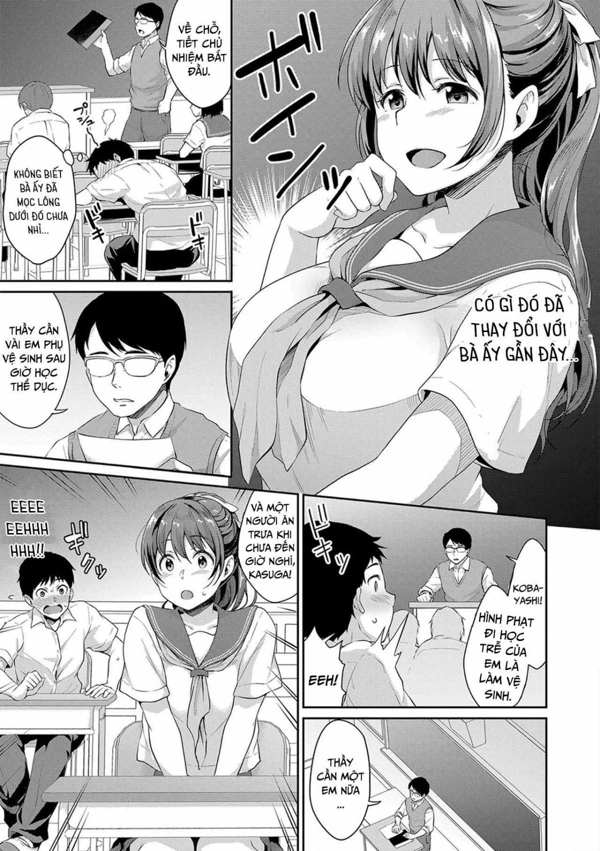 HentaiVN.net - Ảnh 3 - Lớp học của những thiếu niên hứng tình [Puberty Study Session; Shishunki no obenkyou] - Chap 3