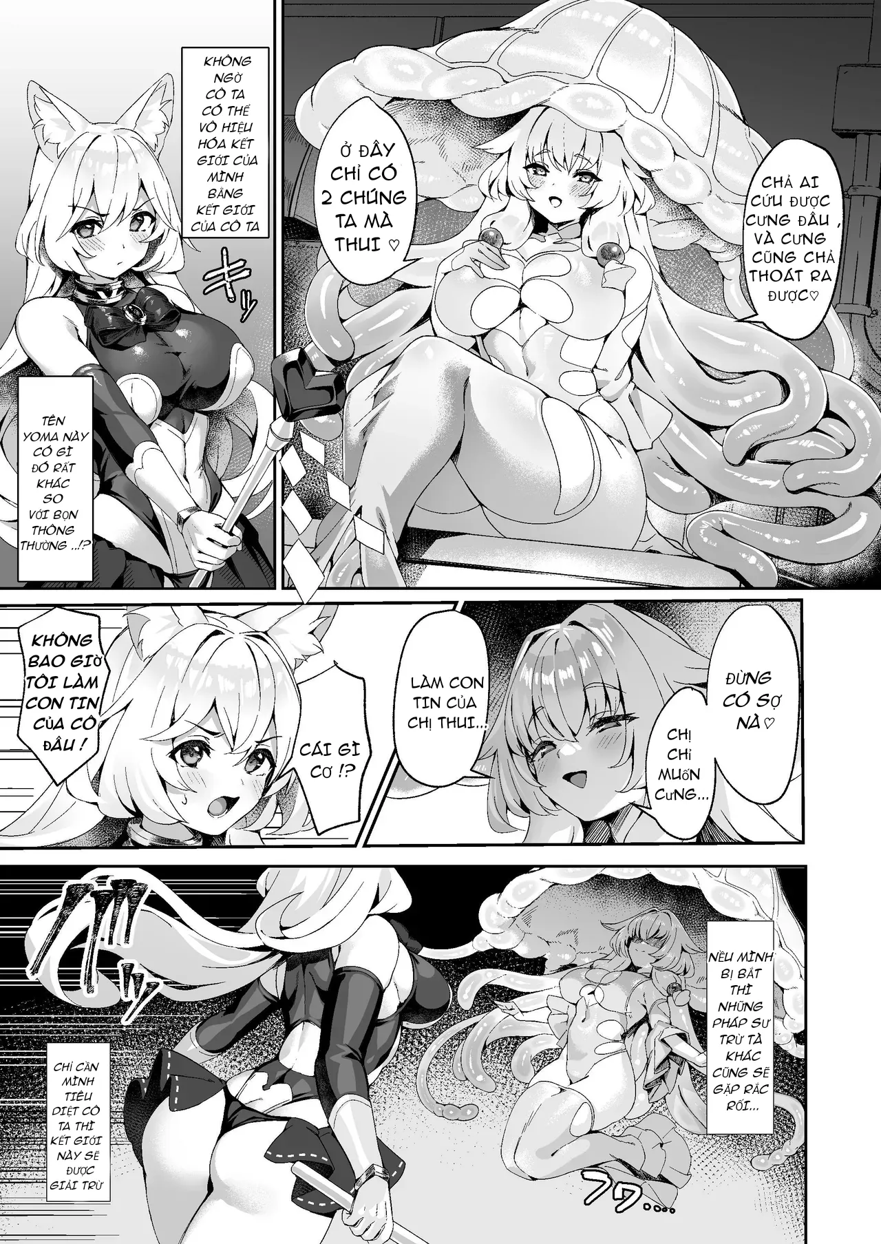 HentaiVN.net - Ảnh 4 - Nữ tu trừ tà kana bị yêu ma nữ vắt khô - Chapter 1