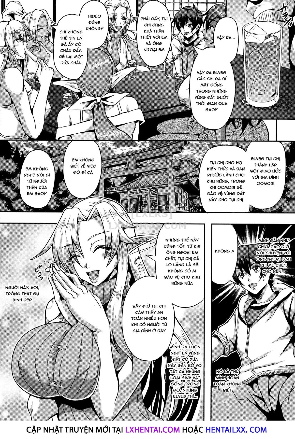 HentaiVN.net - Ảnh 11 - Elf Harem Story [Elf Harem Monogatari; エルフハーレム物語] - Chap 1