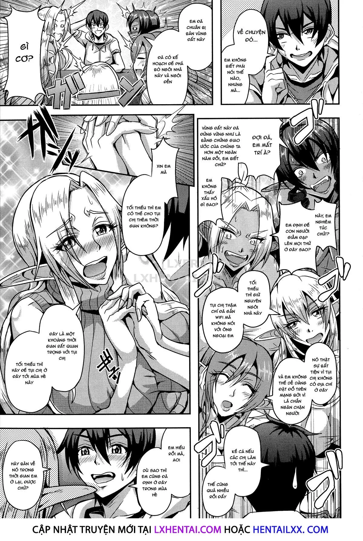 HentaiVN.net - Ảnh 12 - Elf Harem Story [Elf Harem Monogatari; エルフハーレム物語] - Chap 1