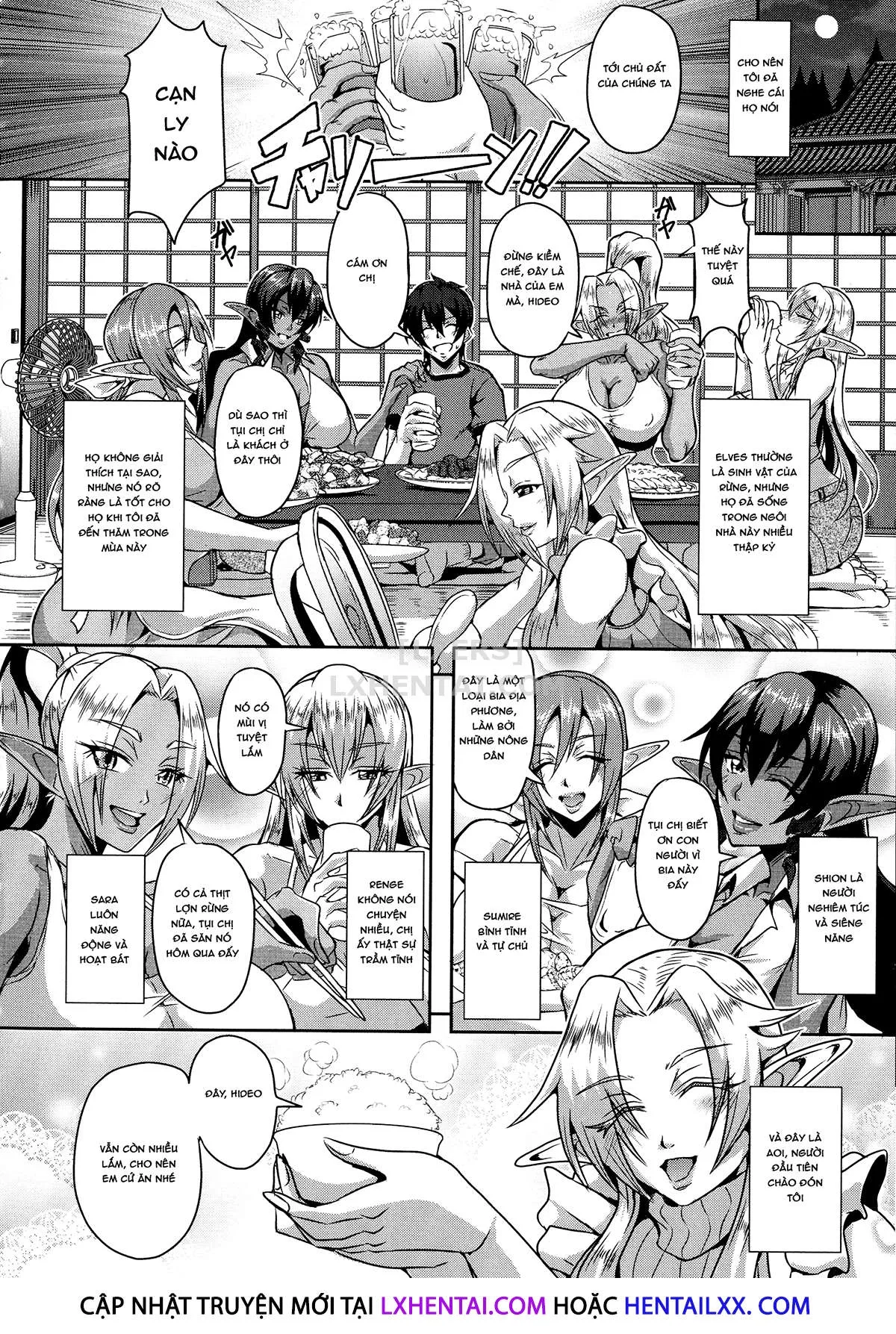 HentaiVN.net - Ảnh 13 - Elf Harem Story [Elf Harem Monogatari; エルフハーレム物語] - Chap 1