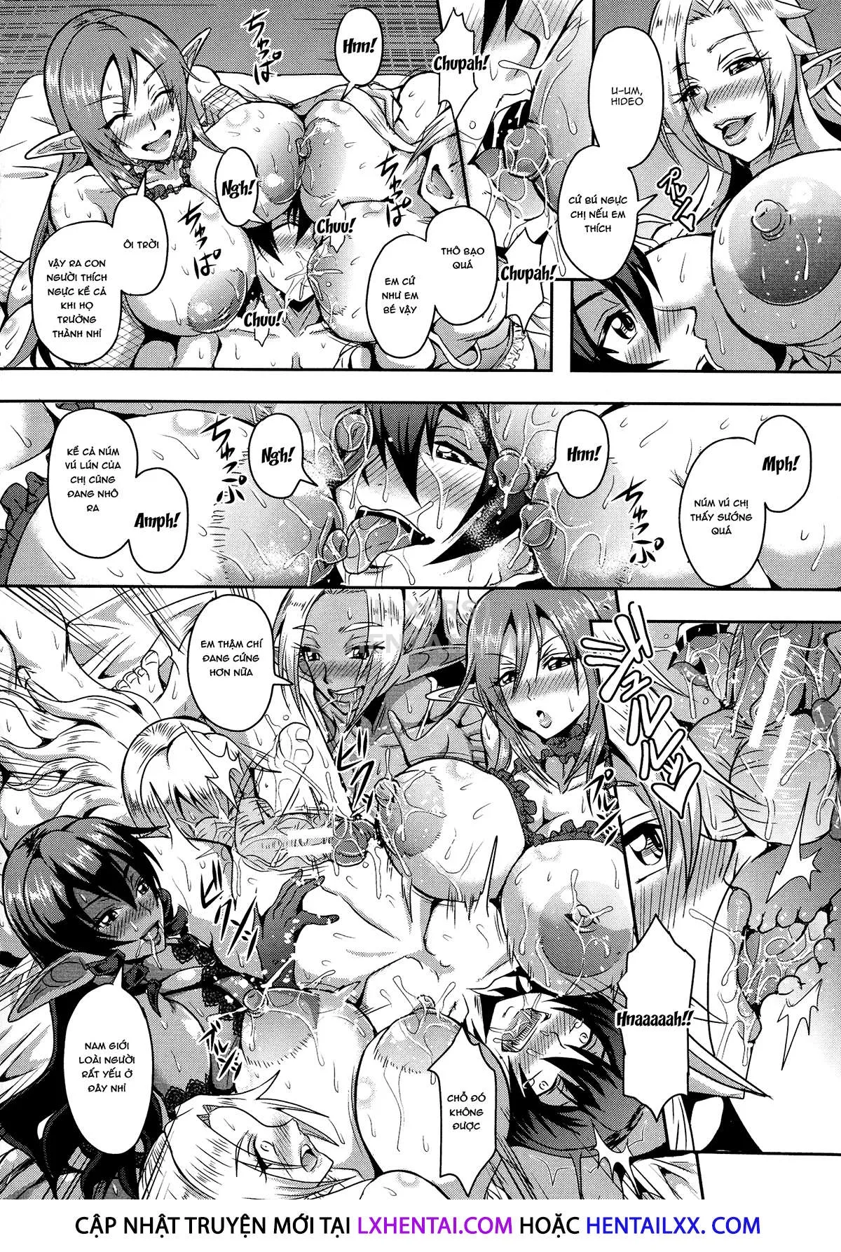 HentaiVN.net - Ảnh 18 - Elf Harem Story [Elf Harem Monogatari; エルフハーレム物語] - Chap 1