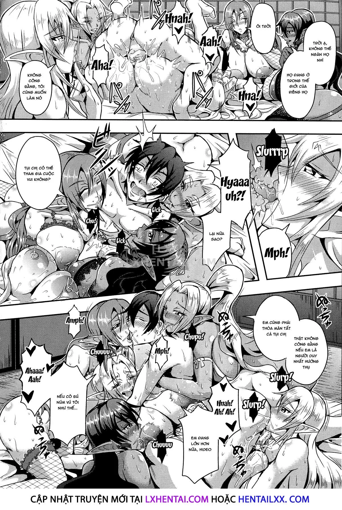 HentaiVN.net - Ảnh 26 - Elf Harem Story [Elf Harem Monogatari; エルフハーレム物語] - Chap 1