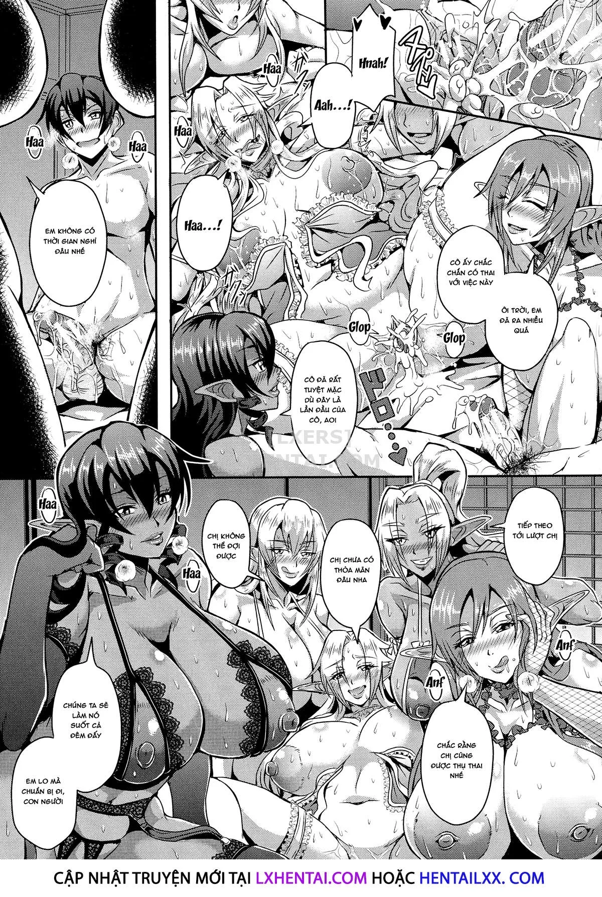 HentaiVN.net - Ảnh 29 - Elf Harem Story [Elf Harem Monogatari; エルフハーレム物語] - Chap 1
