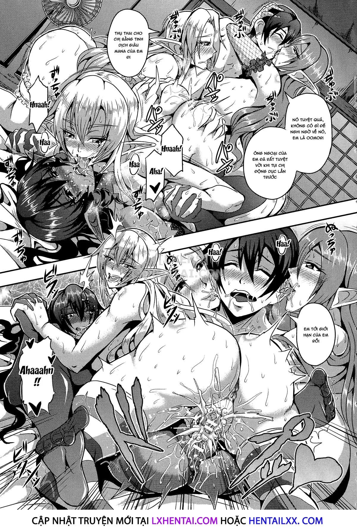 HentaiVN.net - Ảnh 31 - Elf Harem Story [Elf Harem Monogatari; エルフハーレム物語] - Chap 1