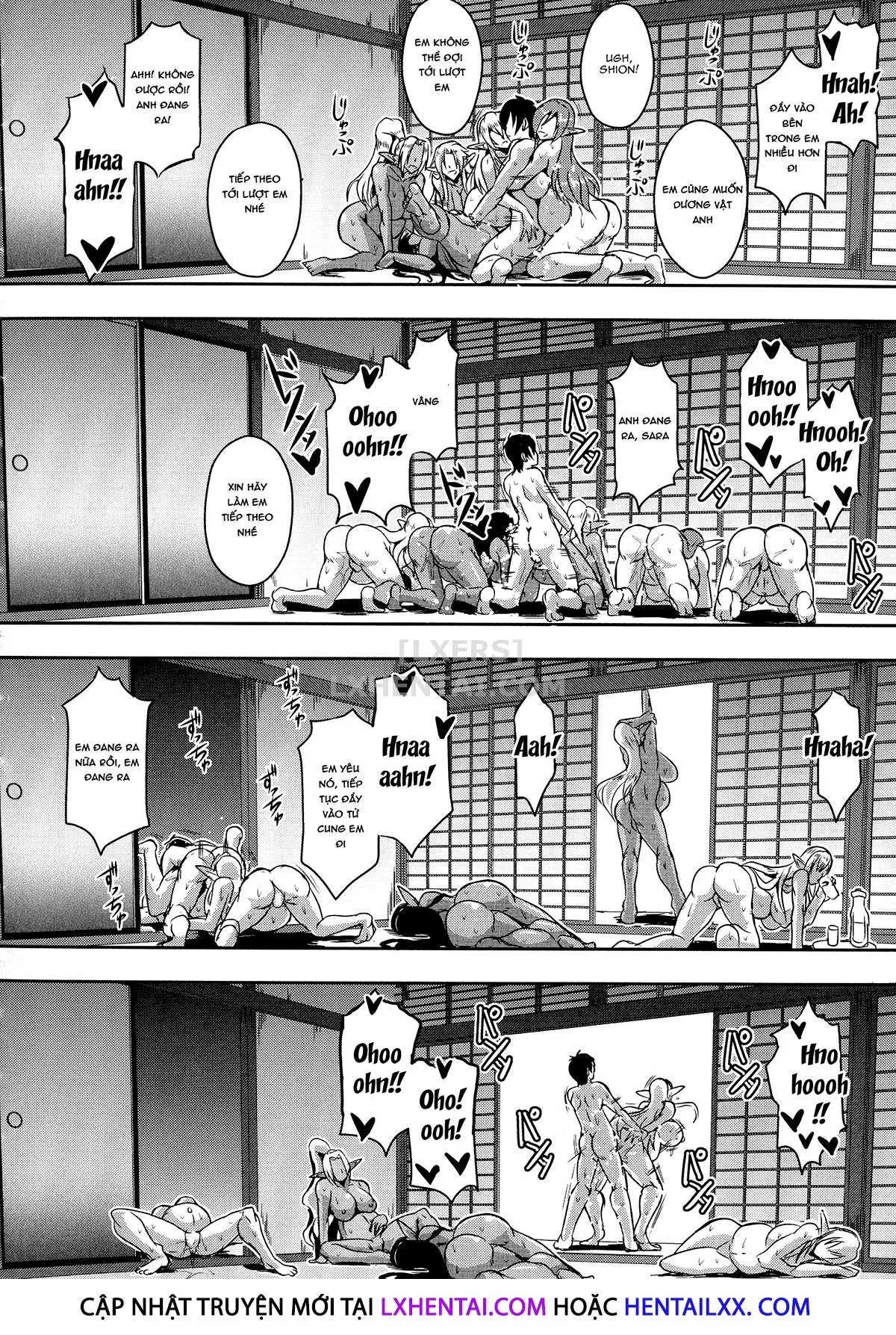 HentaiVN.net - Ảnh 41 - Elf Harem Story [Elf Harem Monogatari; エルフハーレム物語] - Chap 1