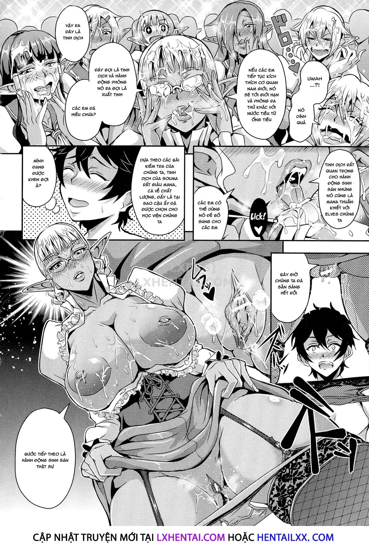HentaiVN.net - Ảnh 10 - Elf Harem Story [Elf Harem Monogatari; エルフハーレム物語] - Chap 3