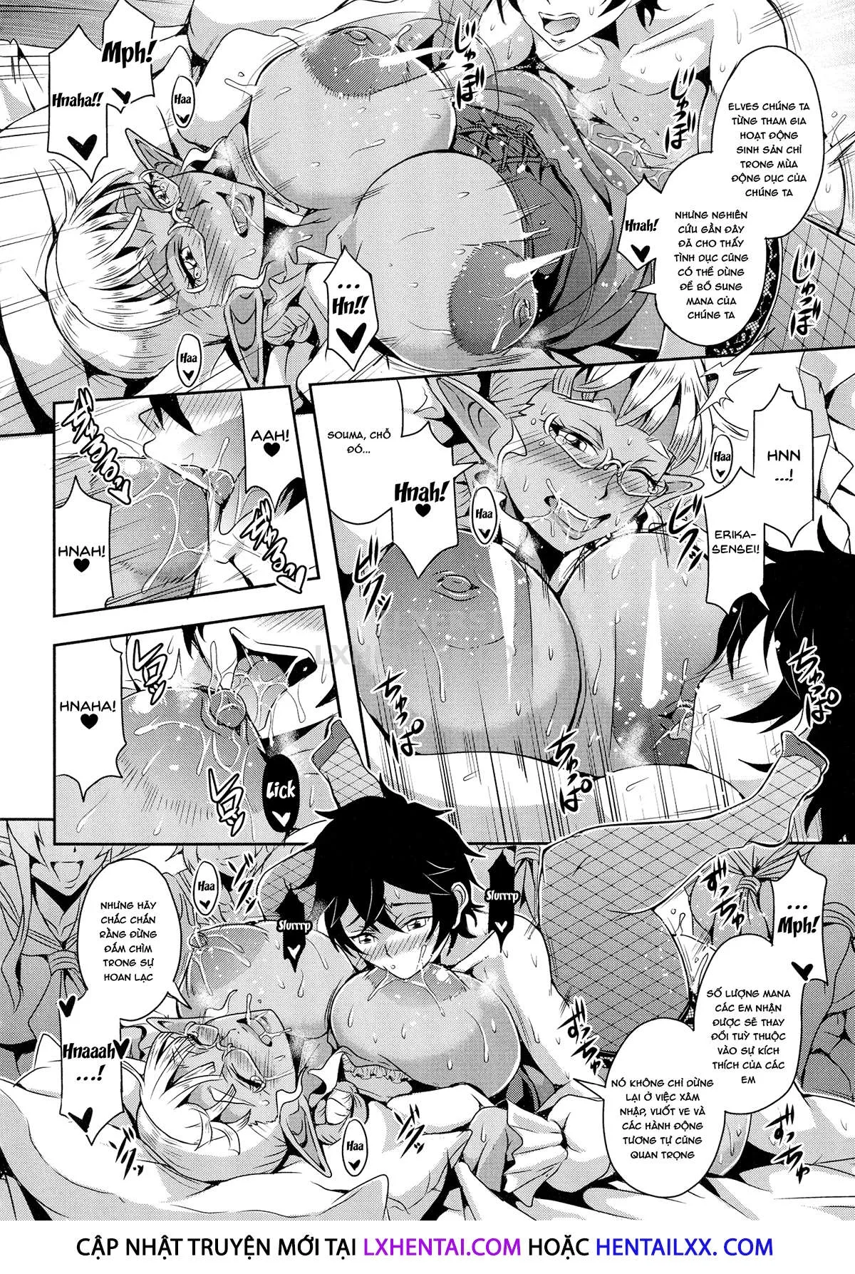 HentaiVN.net - Ảnh 14 - Elf Harem Story [Elf Harem Monogatari; エルフハーレム物語] - Chap 3