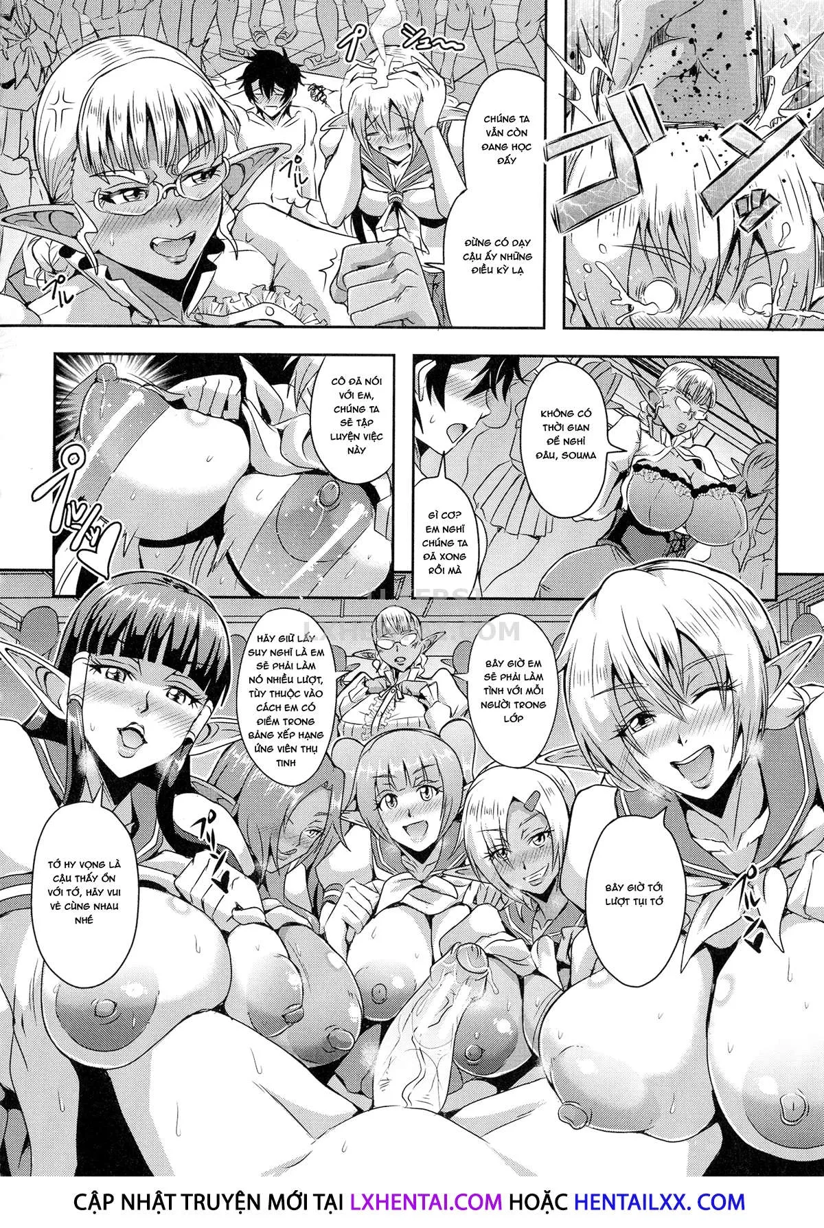 HentaiVN.net - Ảnh 18 - Elf Harem Story [Elf Harem Monogatari; エルフハーレム物語] - Chap 3