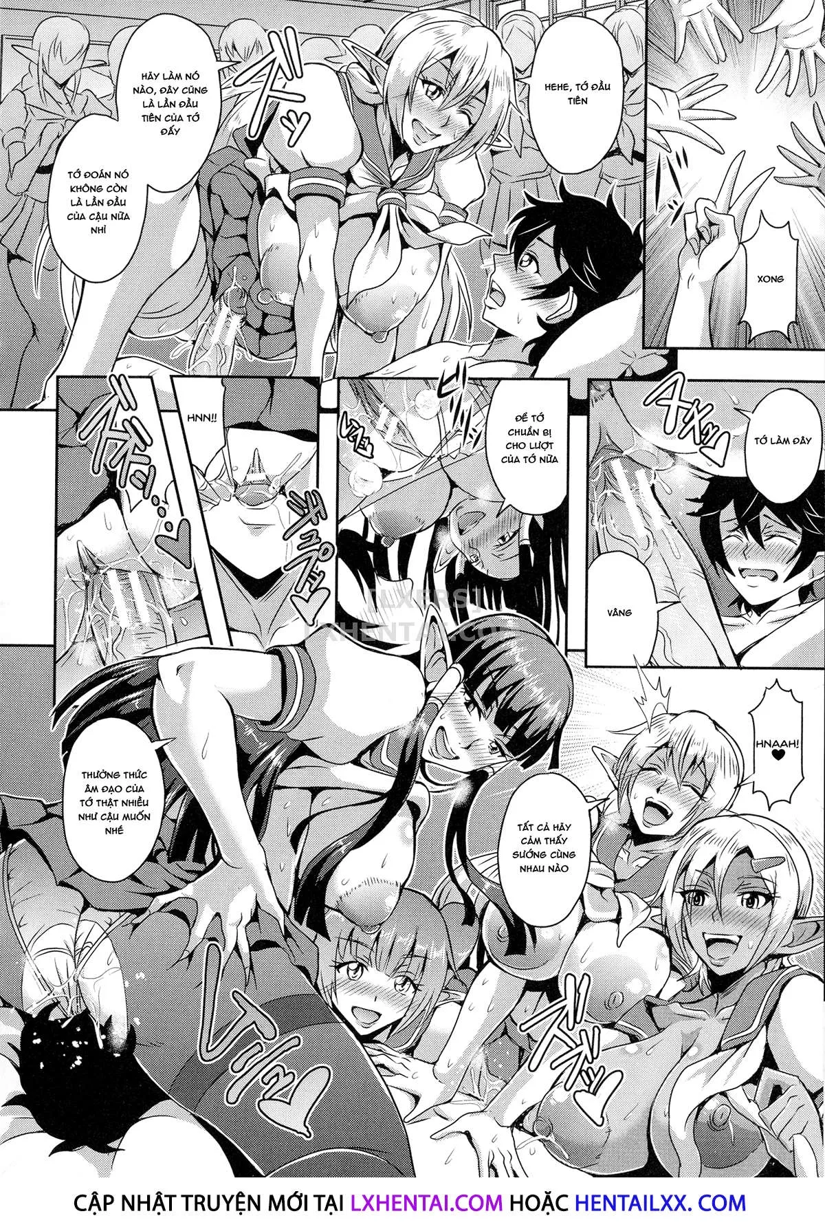 HentaiVN.net - Ảnh 20 - Elf Harem Story [Elf Harem Monogatari; エルフハーレム物語] - Chap 3