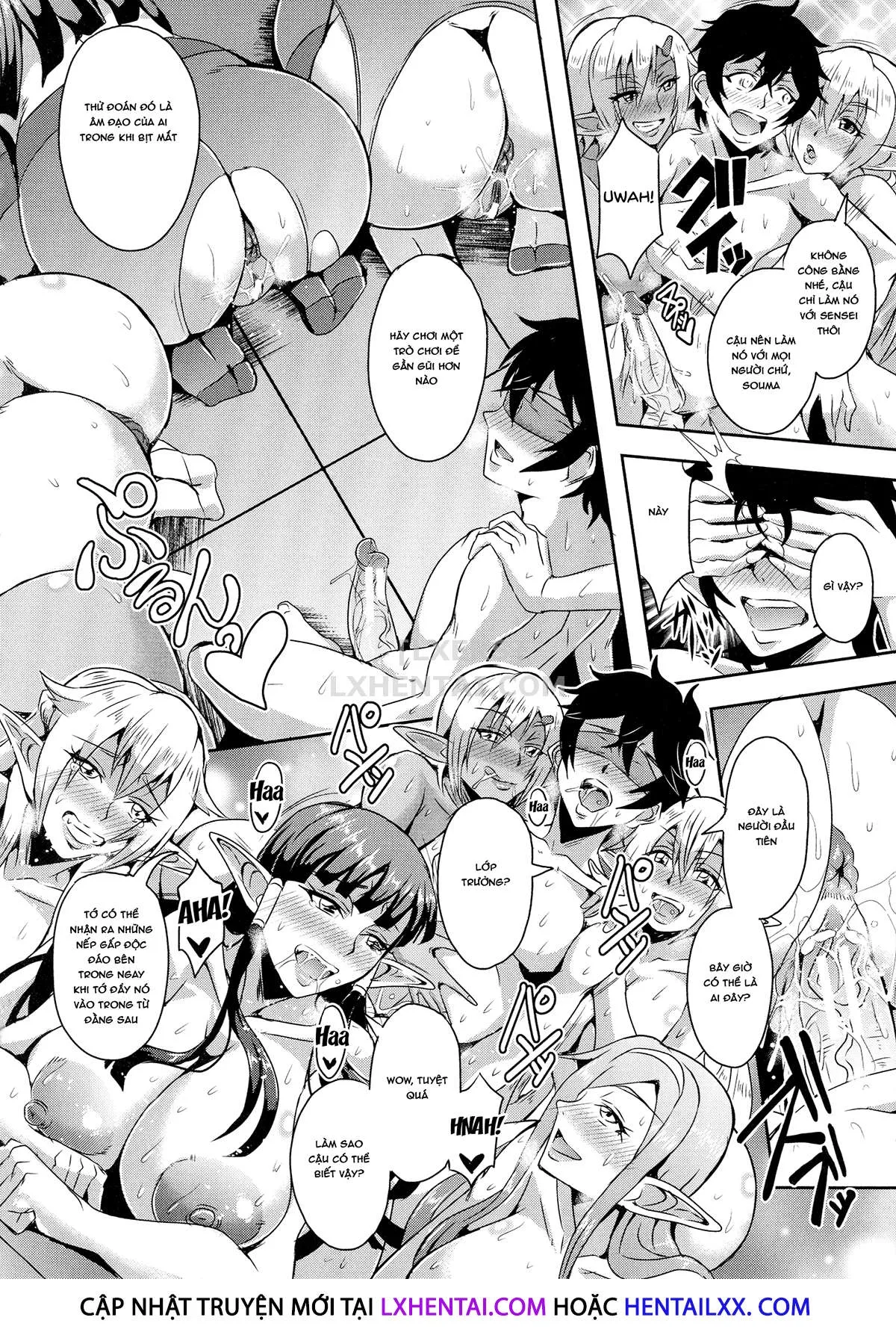HentaiVN.net - Ảnh 30 - Elf Harem Story [Elf Harem Monogatari; エルフハーレム物語] - Chap 3