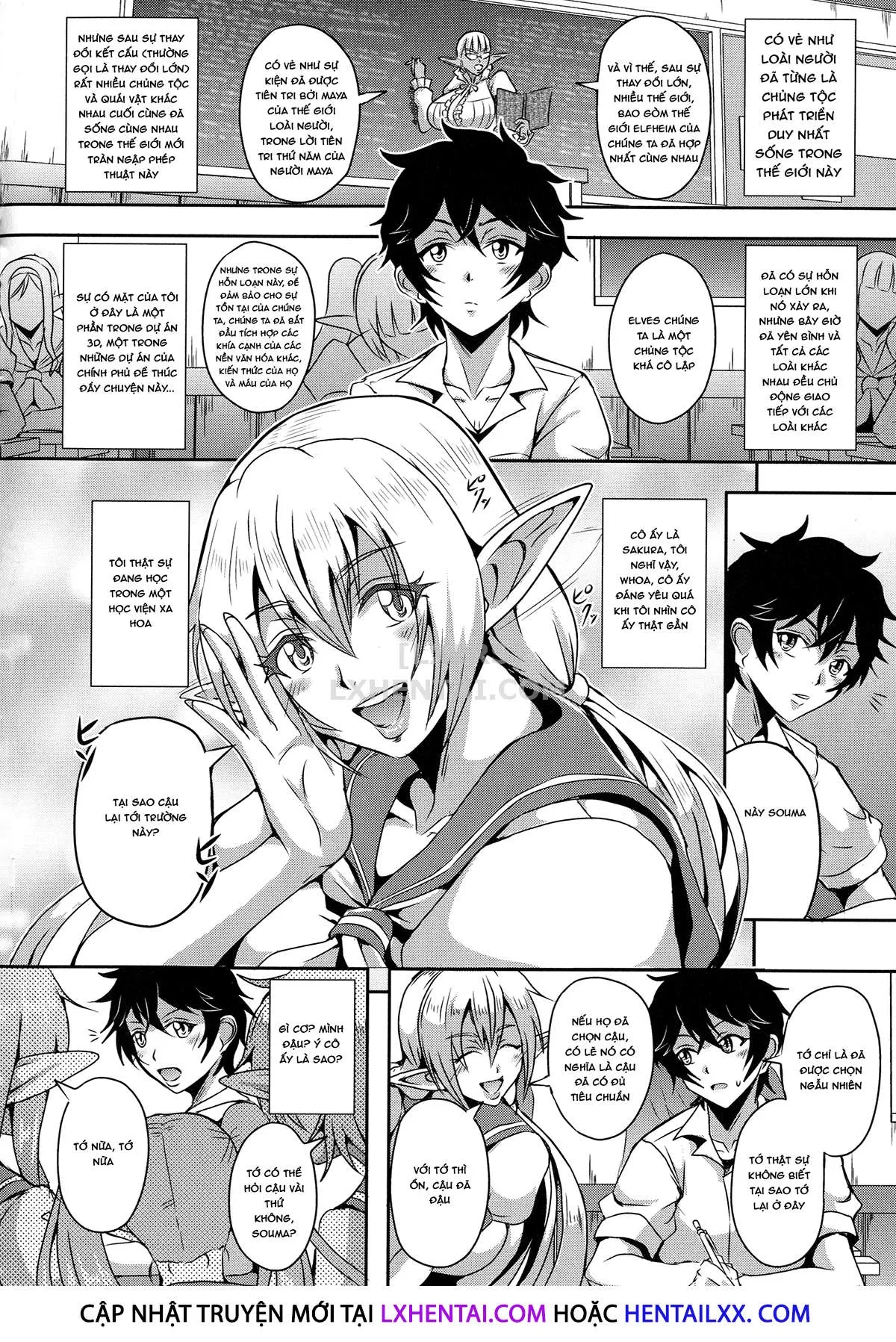 HentaiVN.net - Ảnh 4 - Elf Harem Story [Elf Harem Monogatari; エルフハーレム物語] - Chap 3