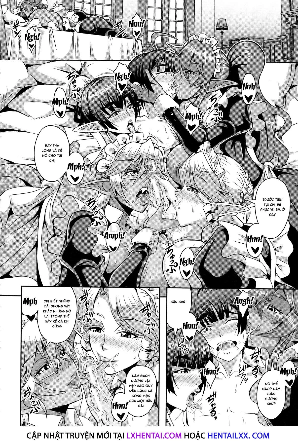 HentaiVN.net - Ảnh 13 - Elf Harem Story [Elf Harem Monogatari; エルフハーレム物語] - Chap 4
