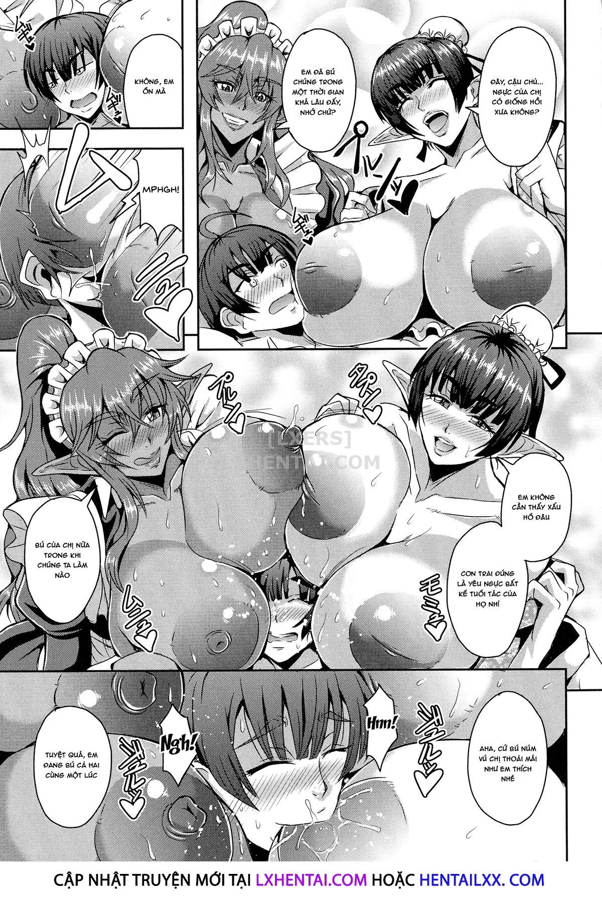 HentaiVN.net - Ảnh 14 - Elf Harem Story [Elf Harem Monogatari; エルフハーレム物語] - Chap 4