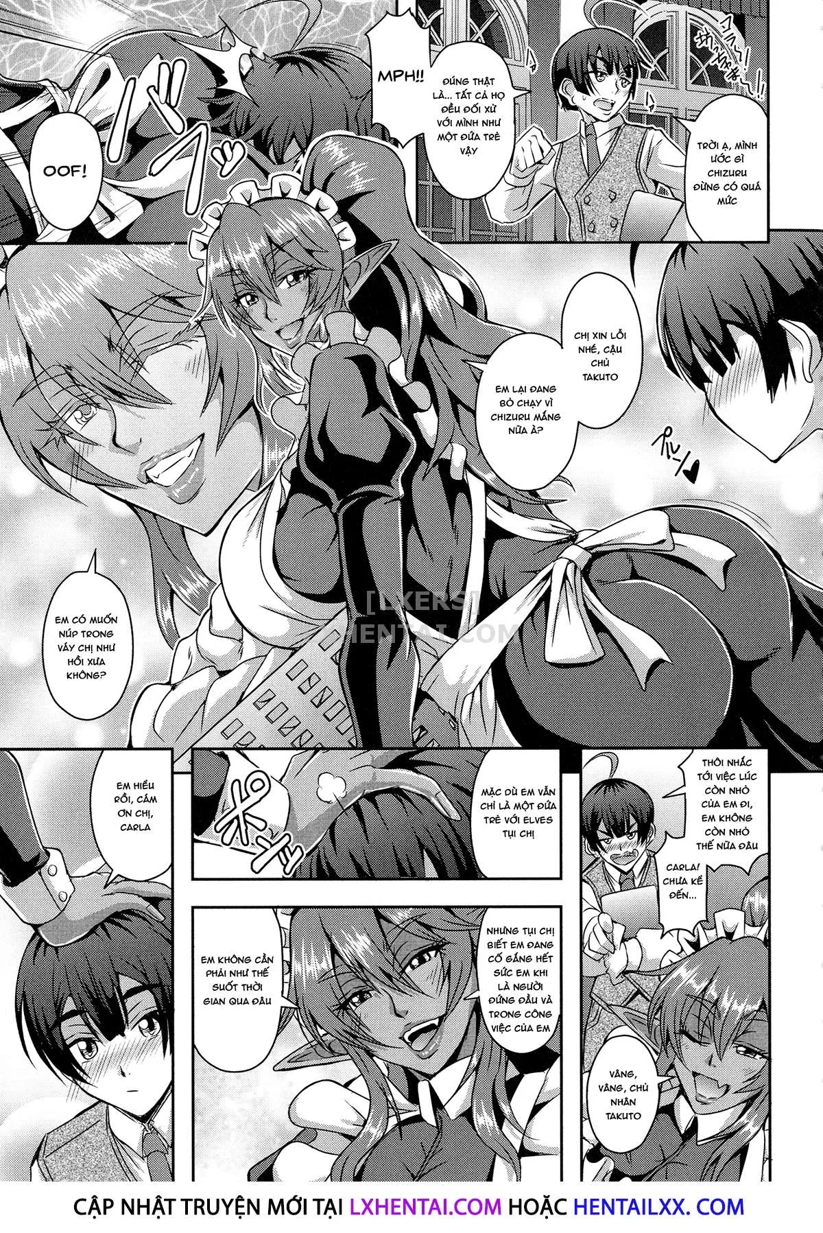 HentaiVN.net - Ảnh 5 - Elf Harem Story [Elf Harem Monogatari; エルフハーレム物語] - Chap 4