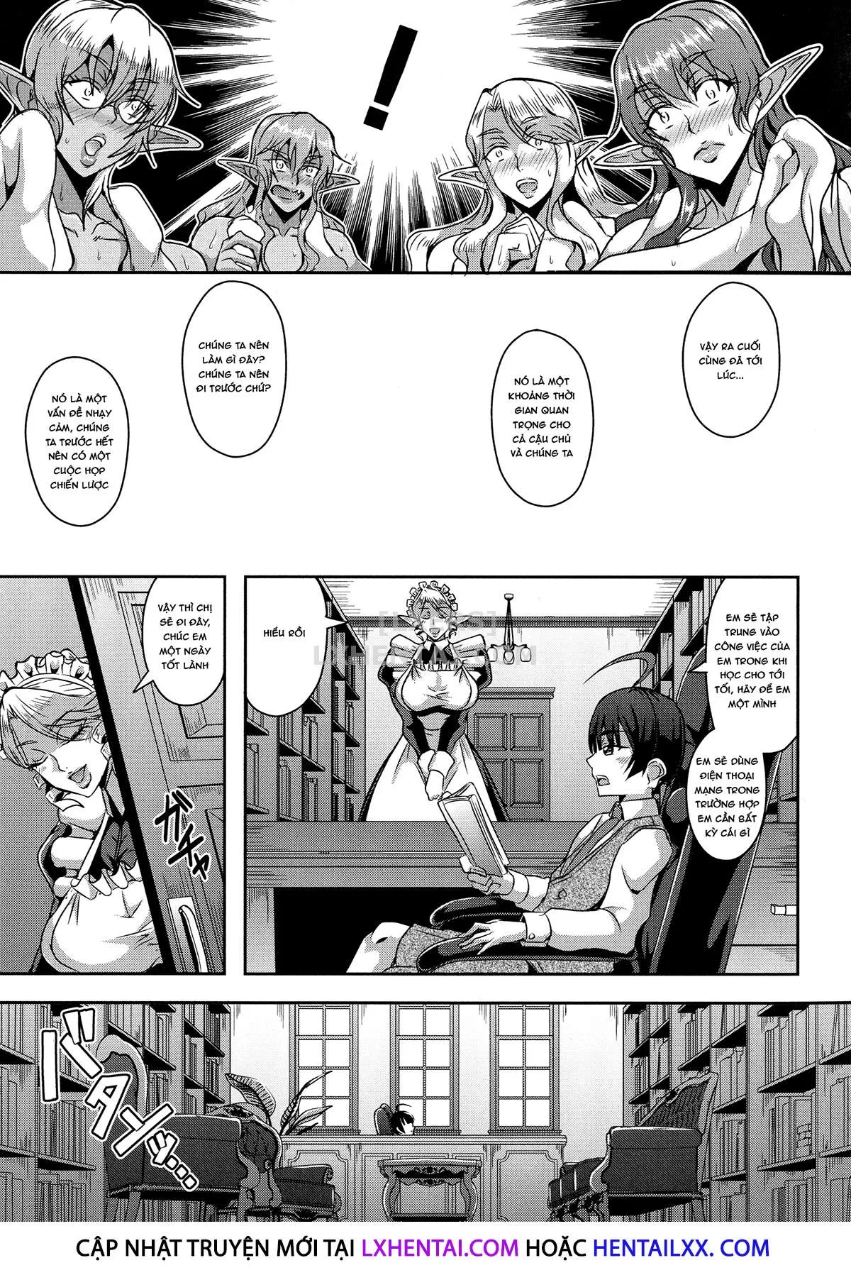 HentaiVN.net - Ảnh 7 - Elf Harem Story [Elf Harem Monogatari; エルフハーレム物語] - Chap 4
