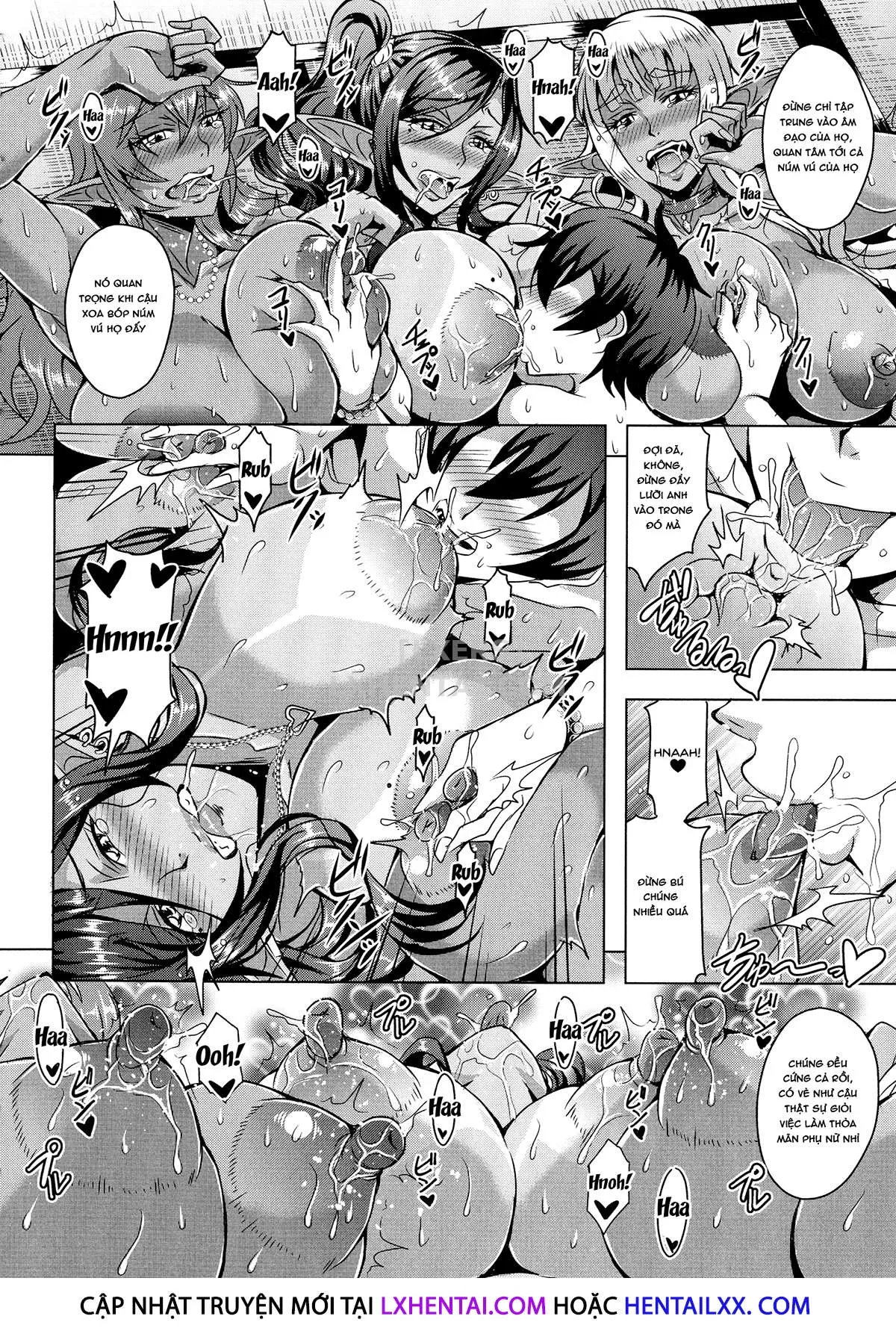 HentaiVN.net - Ảnh 11 - Elf Harem Story [Elf Harem Monogatari; エルフハーレム物語] - Chap 5 - [END]