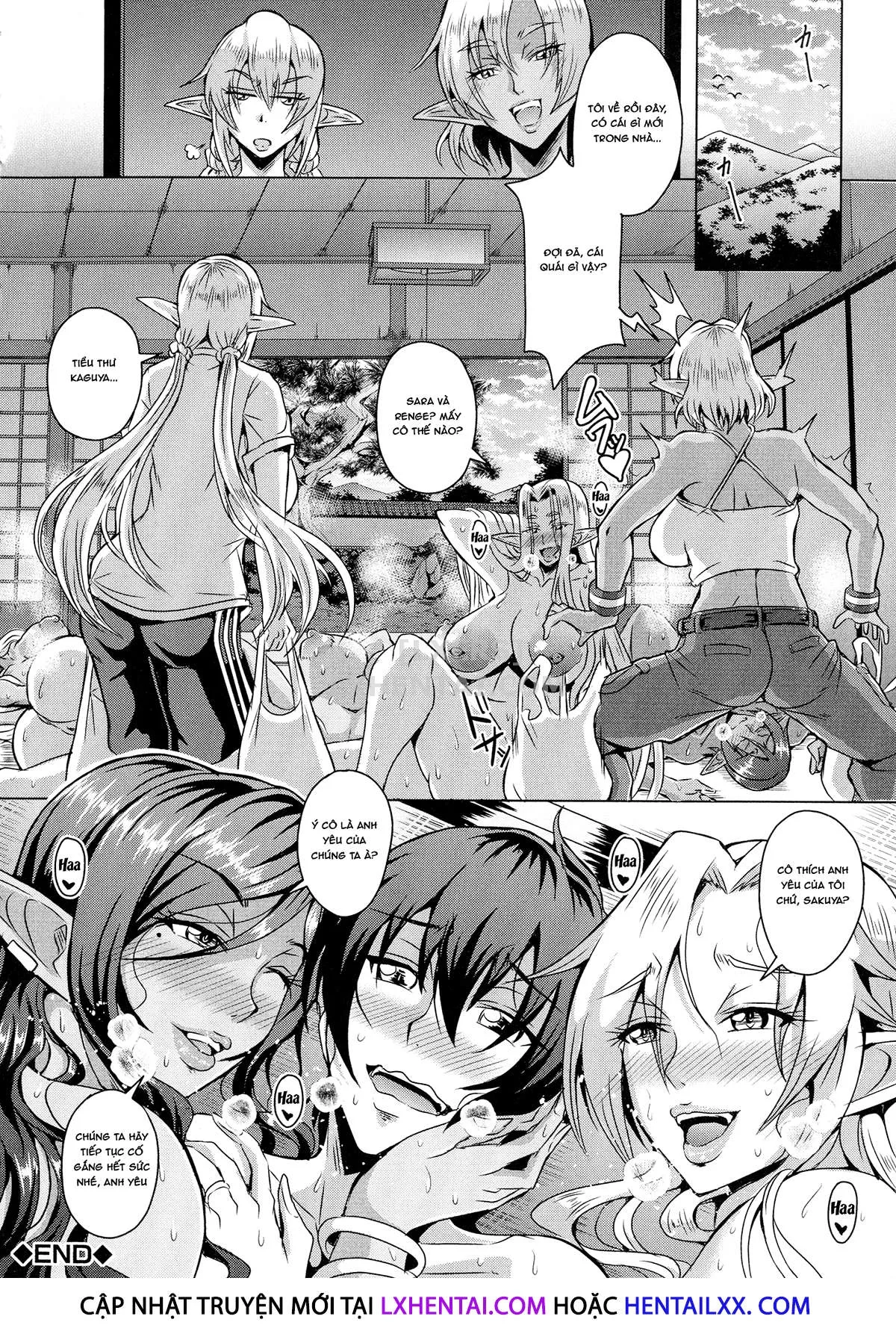 HentaiVN.net - Ảnh 21 - Elf Harem Story [Elf Harem Monogatari; エルフハーレム物語] - Chap 5 - [END]
