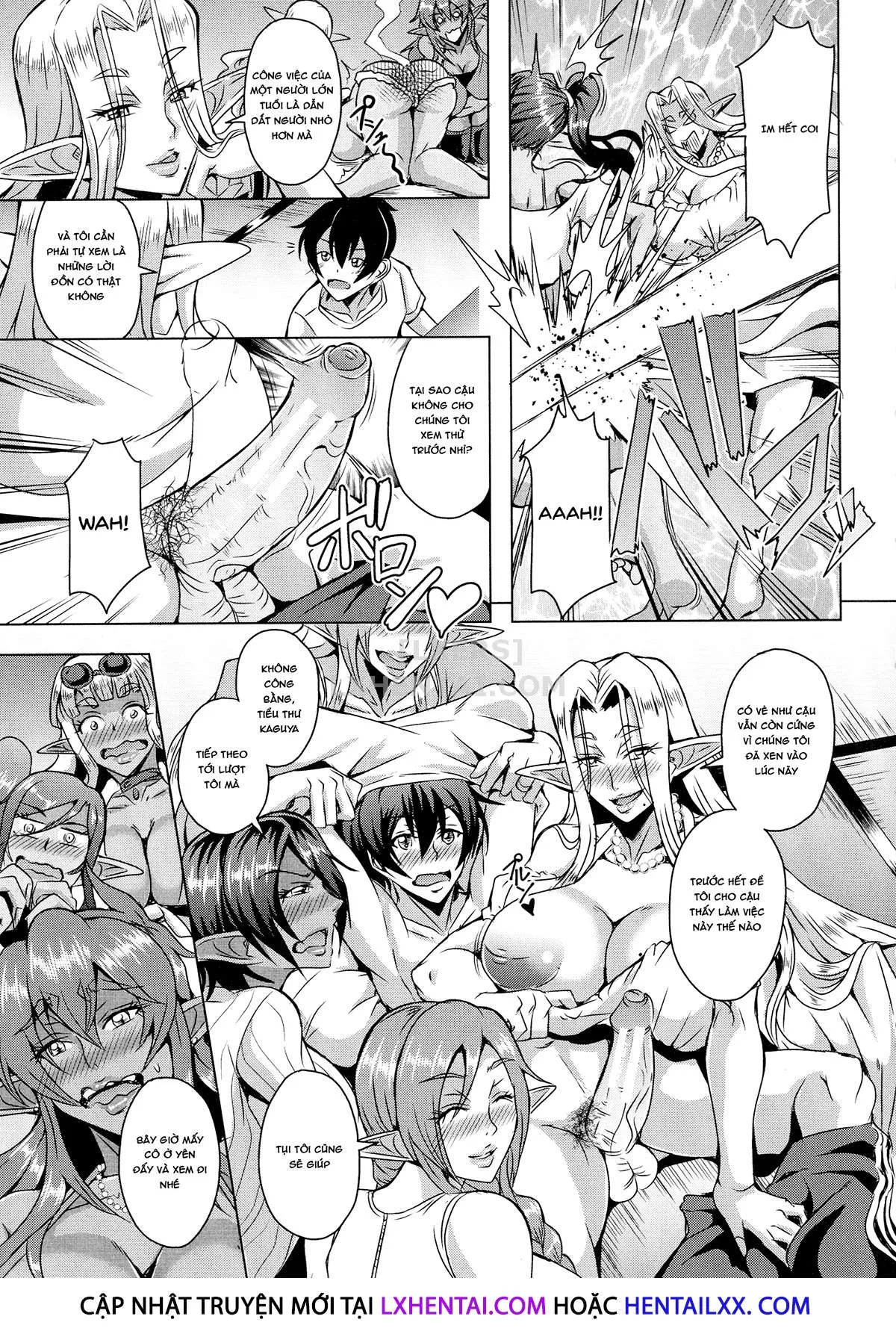 HentaiVN.net - Ảnh 6 - Elf Harem Story [Elf Harem Monogatari; エルフハーレム物語] - Chap 5 - [END]