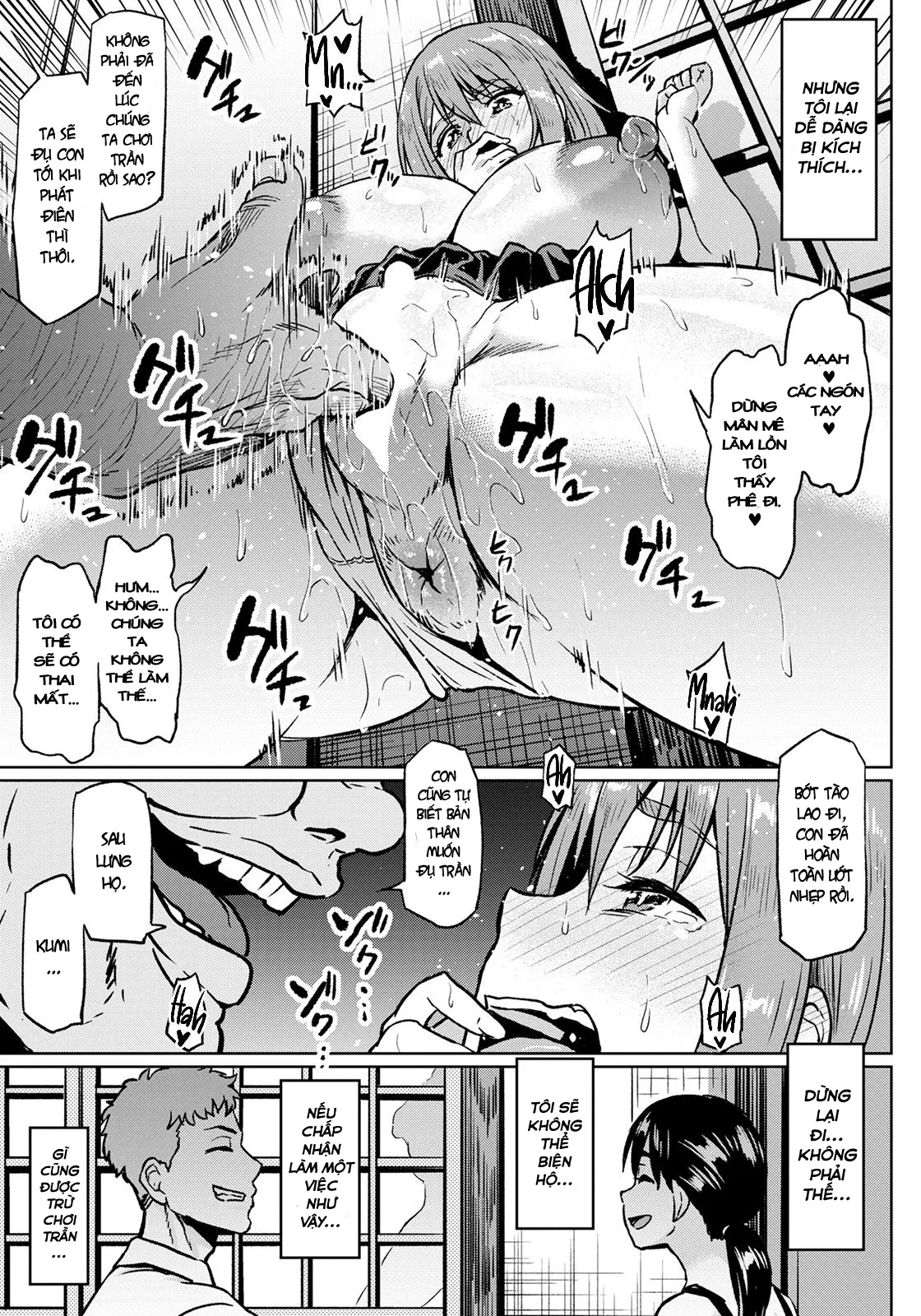 HentaiVN.net - Ảnh 15 - Taisetsu na Futari o Uragiru NTR [Being untrue to the two she loved the most] - Oneshot
