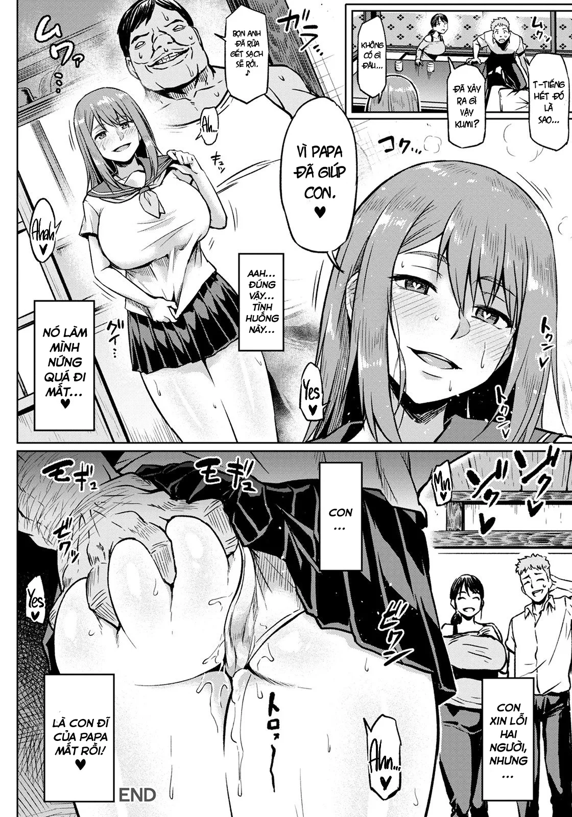 HentaiVN.net - Ảnh 20 - Taisetsu na Futari o Uragiru NTR [Being untrue to the two she loved the most] - Oneshot