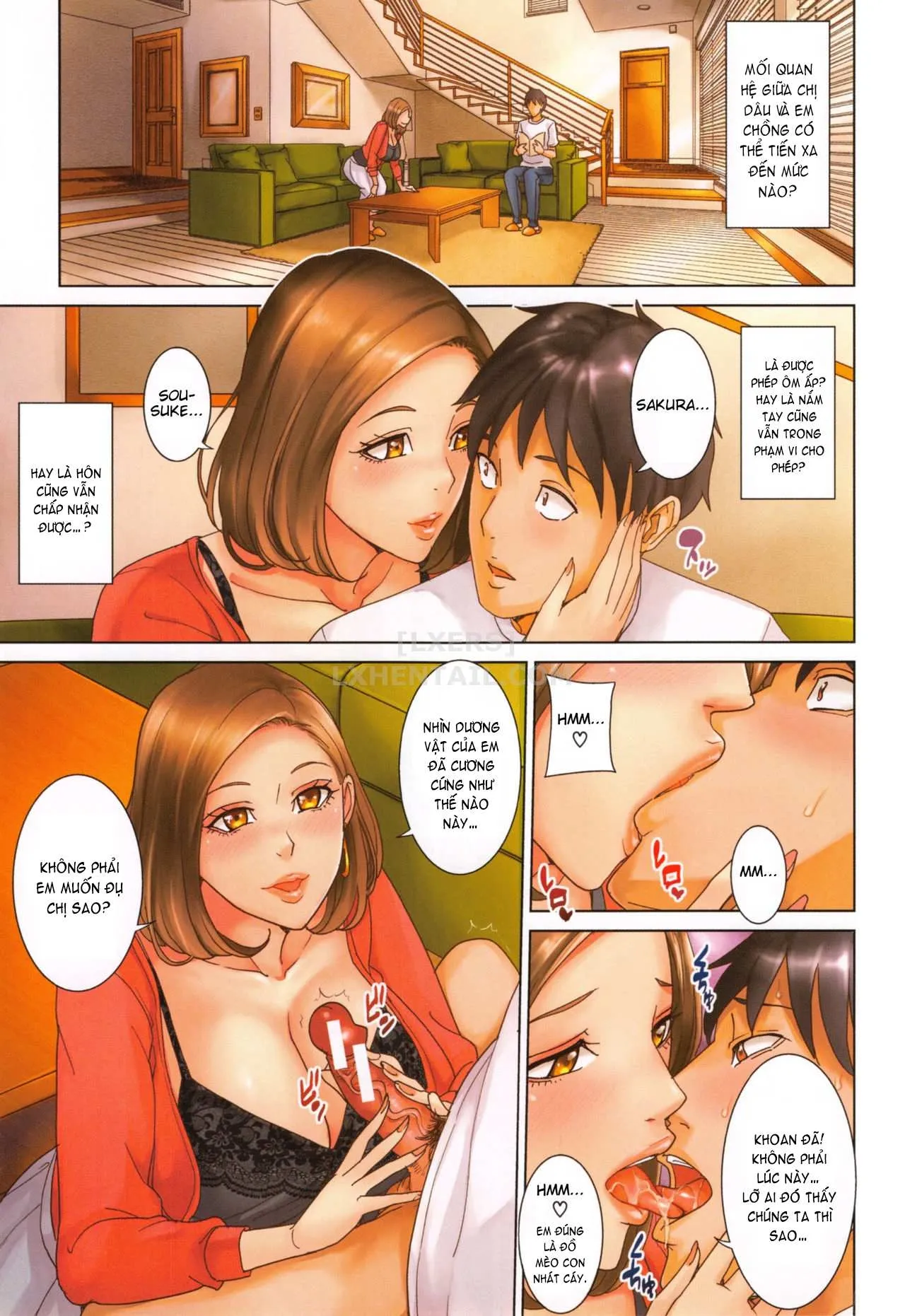 HentaiVN.net - Ảnh 5 - Ore no Nee-san, Watashi no Otouto [Sister-in-Law Slut Life] - Chap 1