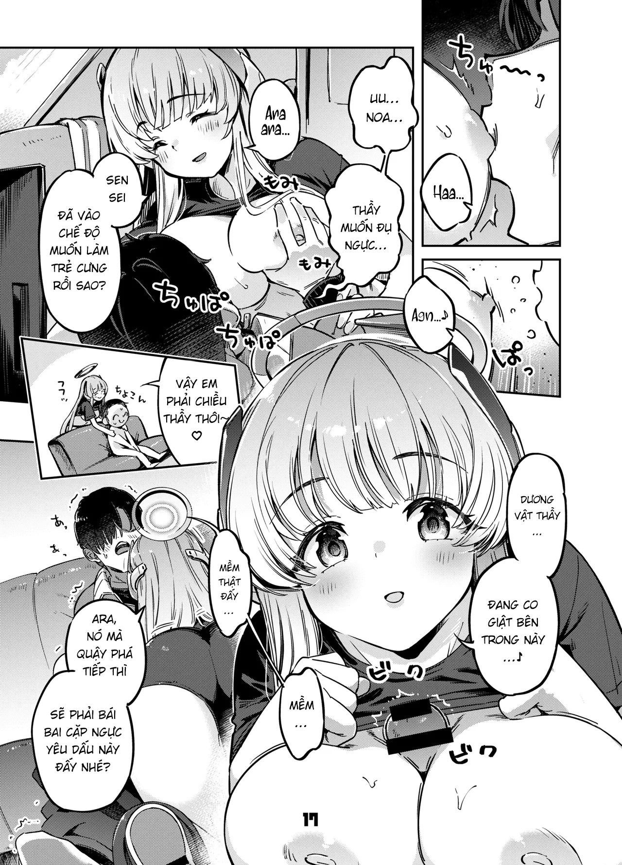 HentaiVN.net - Ảnh 16 - Sensei! Đừng nói cho Yuuka-chan biết đấy nhé! - Blue Archive - One shot khô dái nihahaha