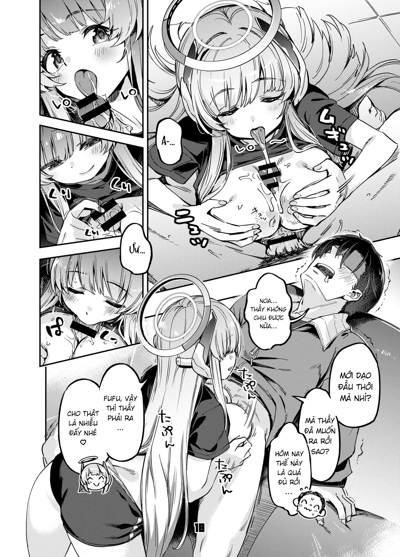 HentaiVN.net - Ảnh 17 - Sensei! Đừng nói cho Yuuka-chan biết đấy nhé! - Blue Archive - One shot khô dái nihahaha