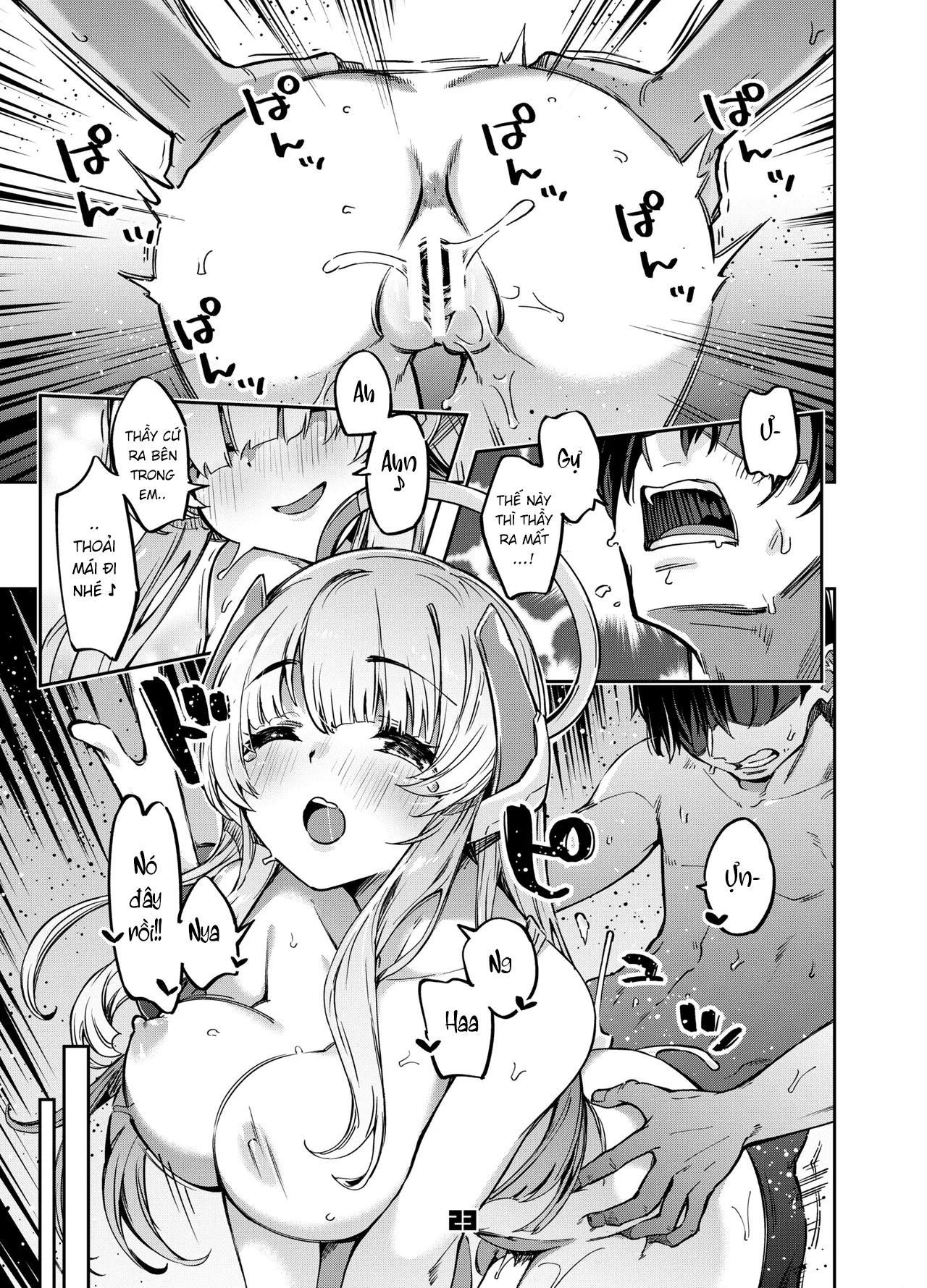 HentaiVN.net - Ảnh 22 - Sensei! Đừng nói cho Yuuka-chan biết đấy nhé! - Blue Archive - One shot khô dái nihahaha