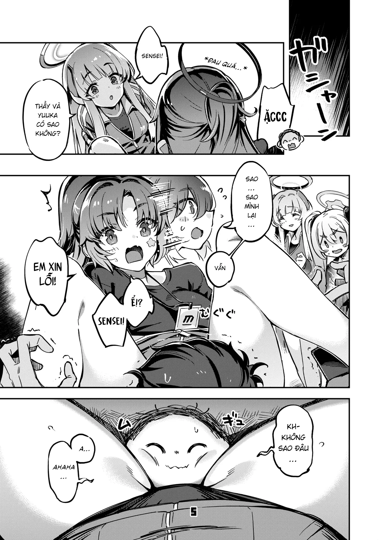 HentaiVN.net - Ảnh 4 - Sensei! Đừng nói cho Yuuka-chan biết đấy nhé! - Blue Archive - One shot khô dái nihahaha